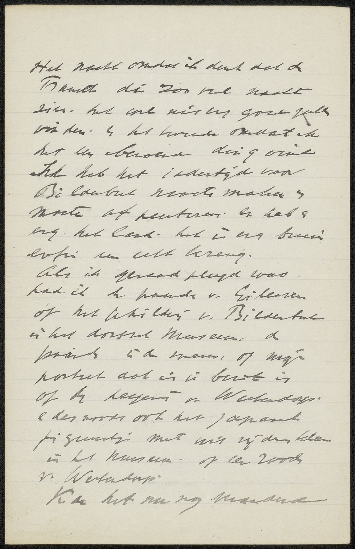 Brief aan Jan Veth by George Hendrik Breitner
