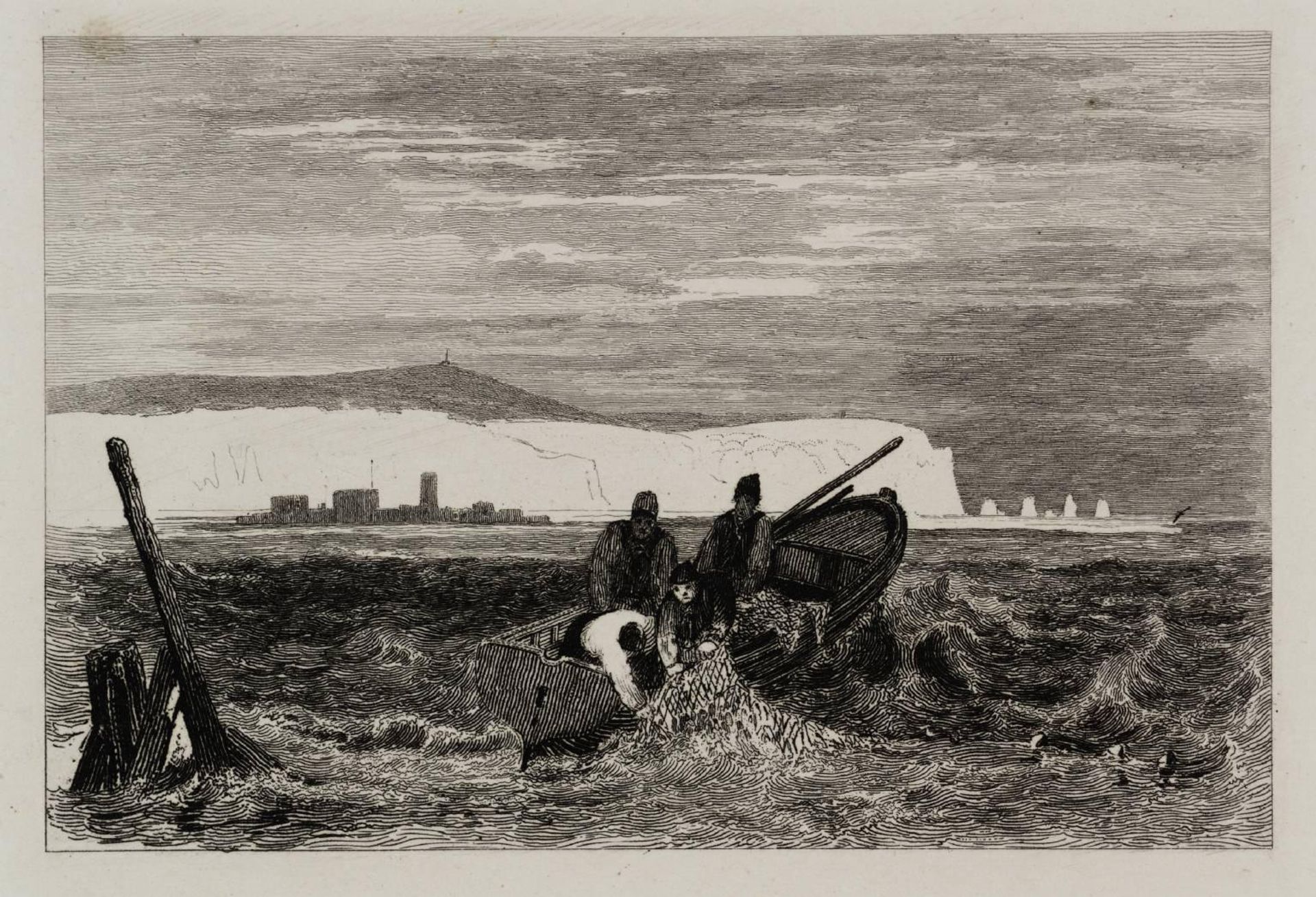 Hurst Castle and the Isle of Wight by Samuel Prout
