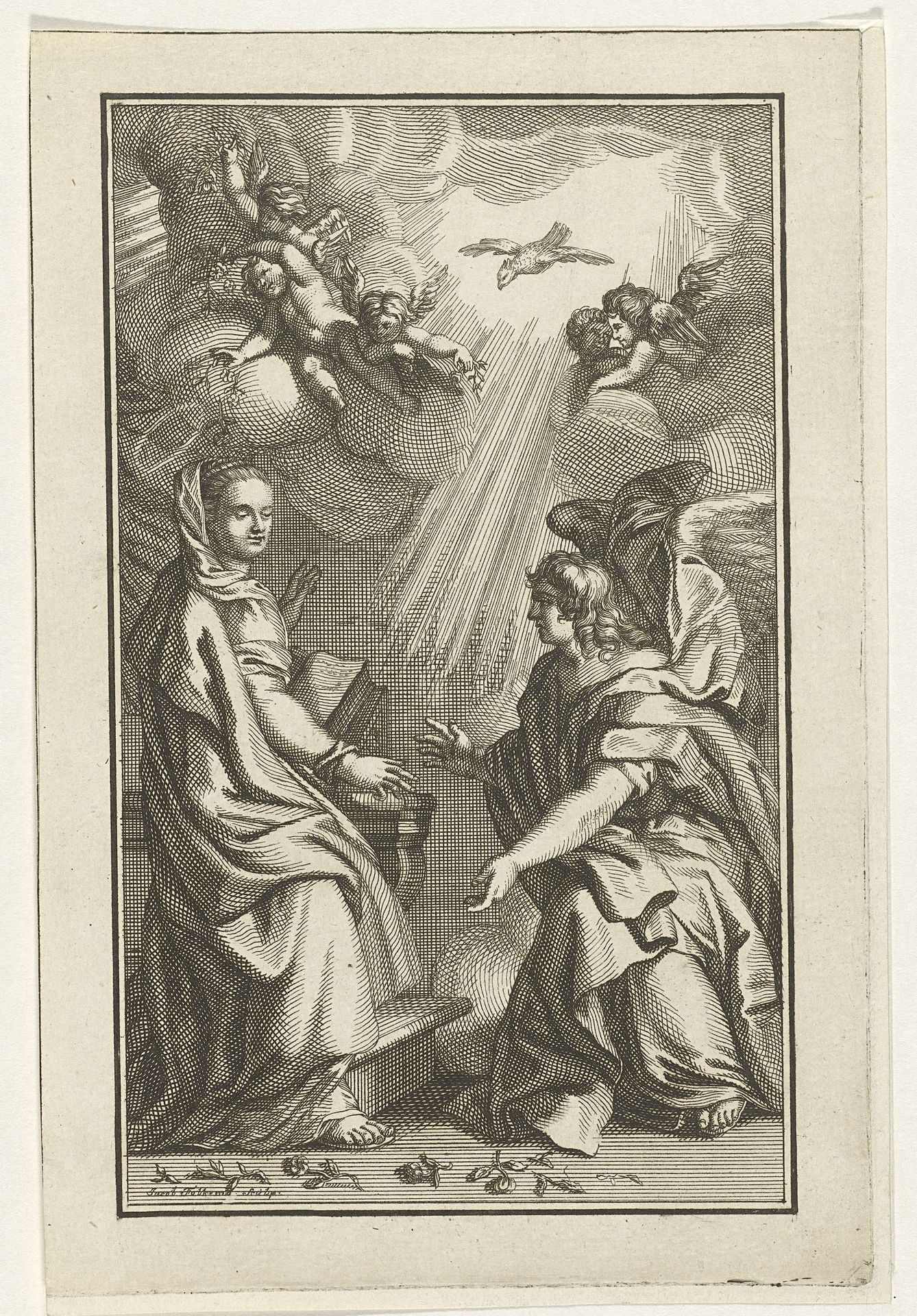 De annunciatie by Jacob Folkema