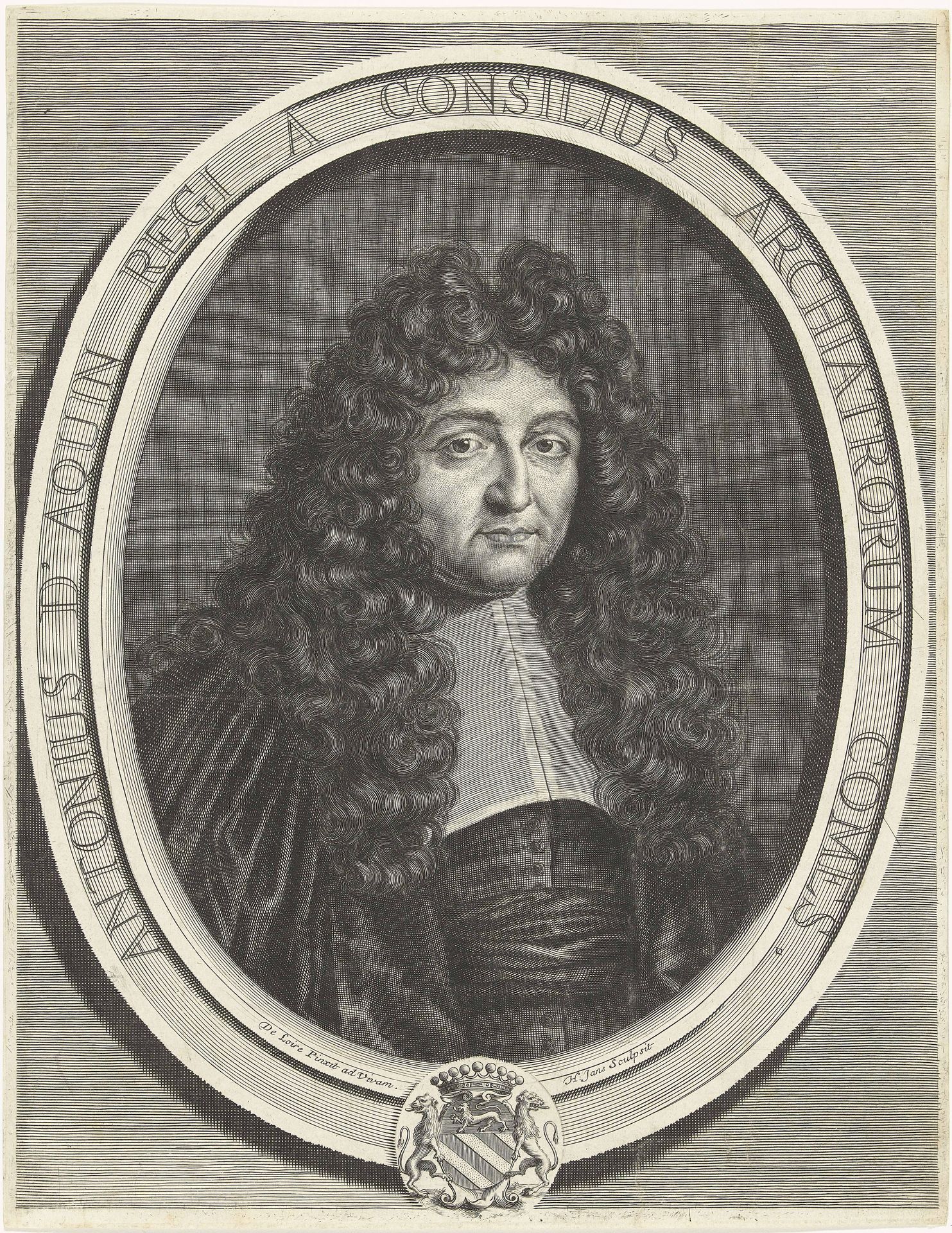 Portret van Antonius d'Aquin by Hendrik Jansens