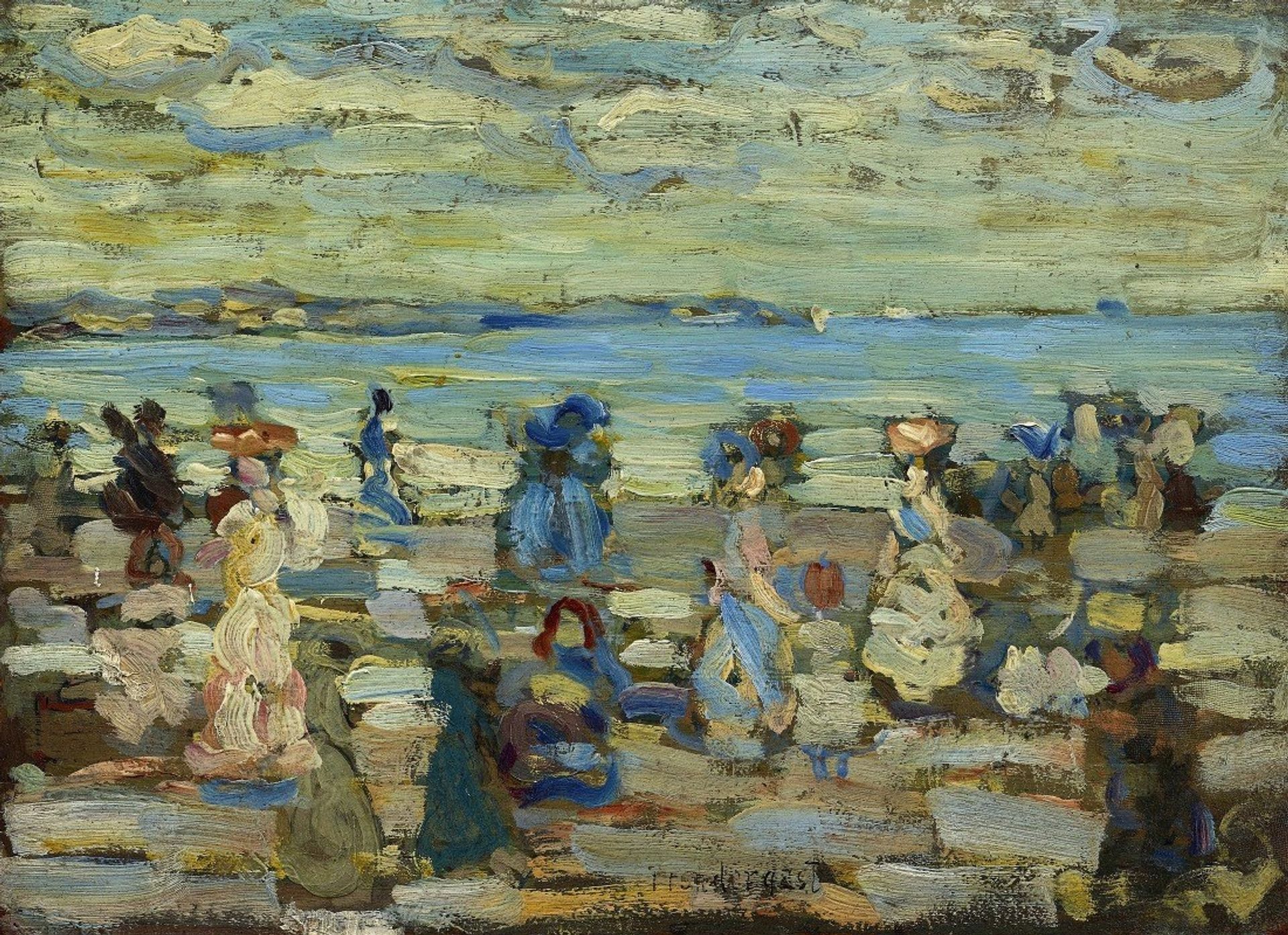 Beach Scene by Maurice Prendergast