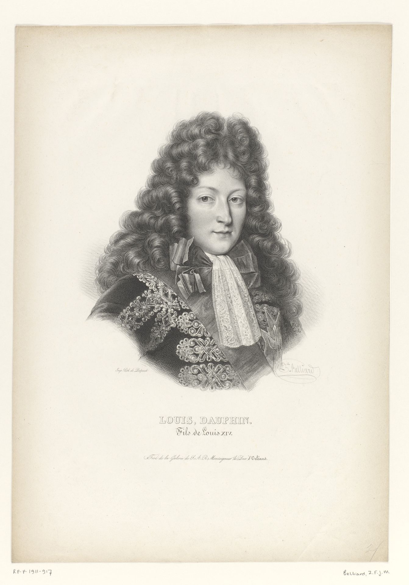 Portret van Lodewijk, dauphin van Frankrijk by Zéphirin Belliard