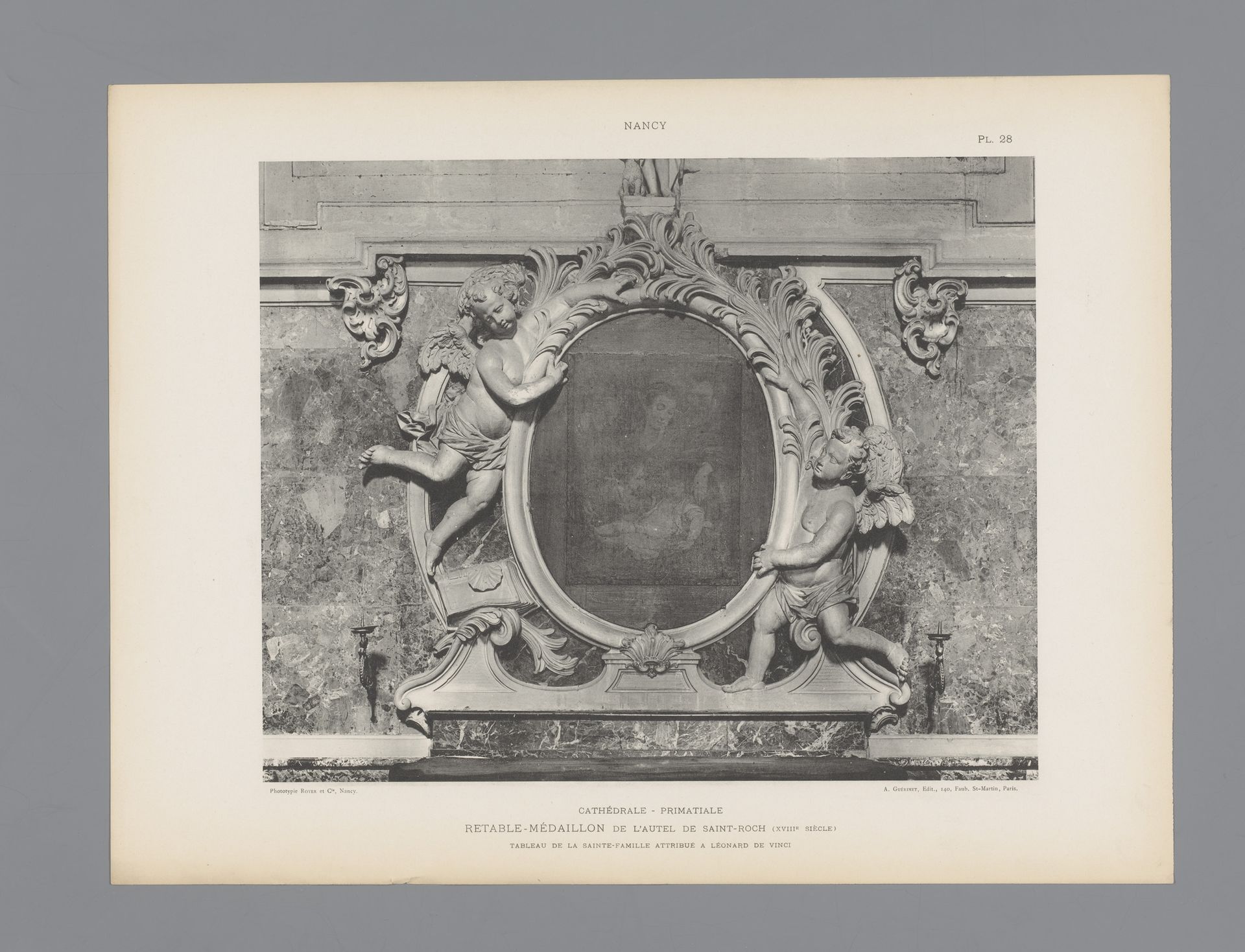 Retabel met een schilderij van Maria met kind in de Notre-Dame de Saint-Sigisbert te Nancy by Anonymous