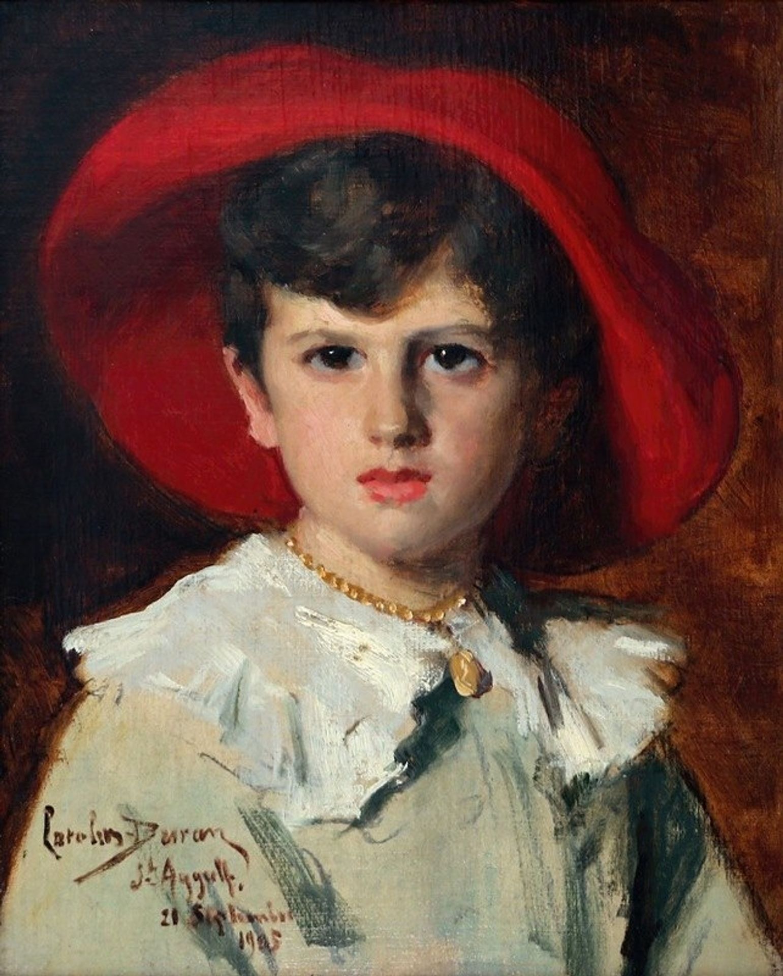 Child in a Red Hat by Carolus-Duran