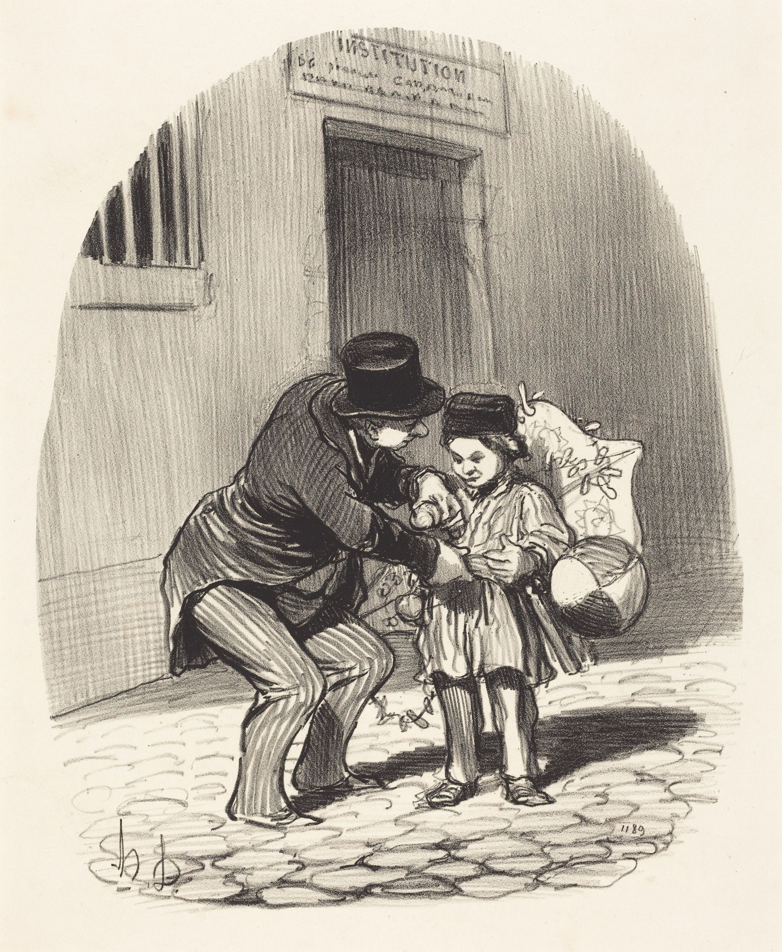 Le Jour de sortie by Honoré Daumier