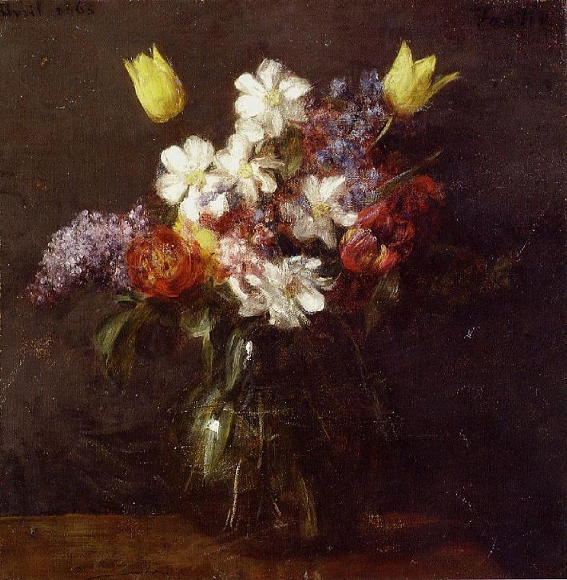 Flowers by Henri Fantin-Latour