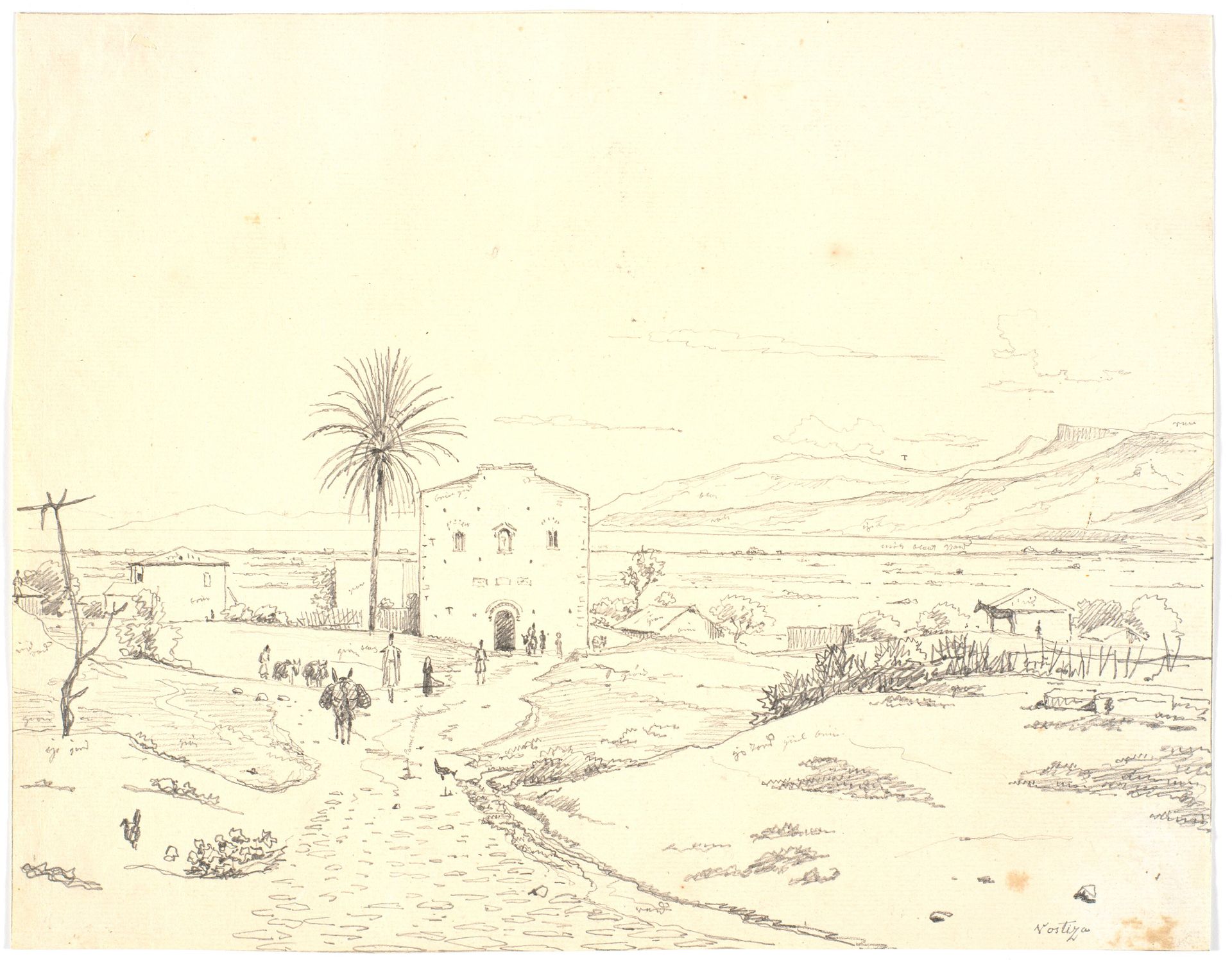 Græsk landskab, Vostiza by Martinus Rørbye