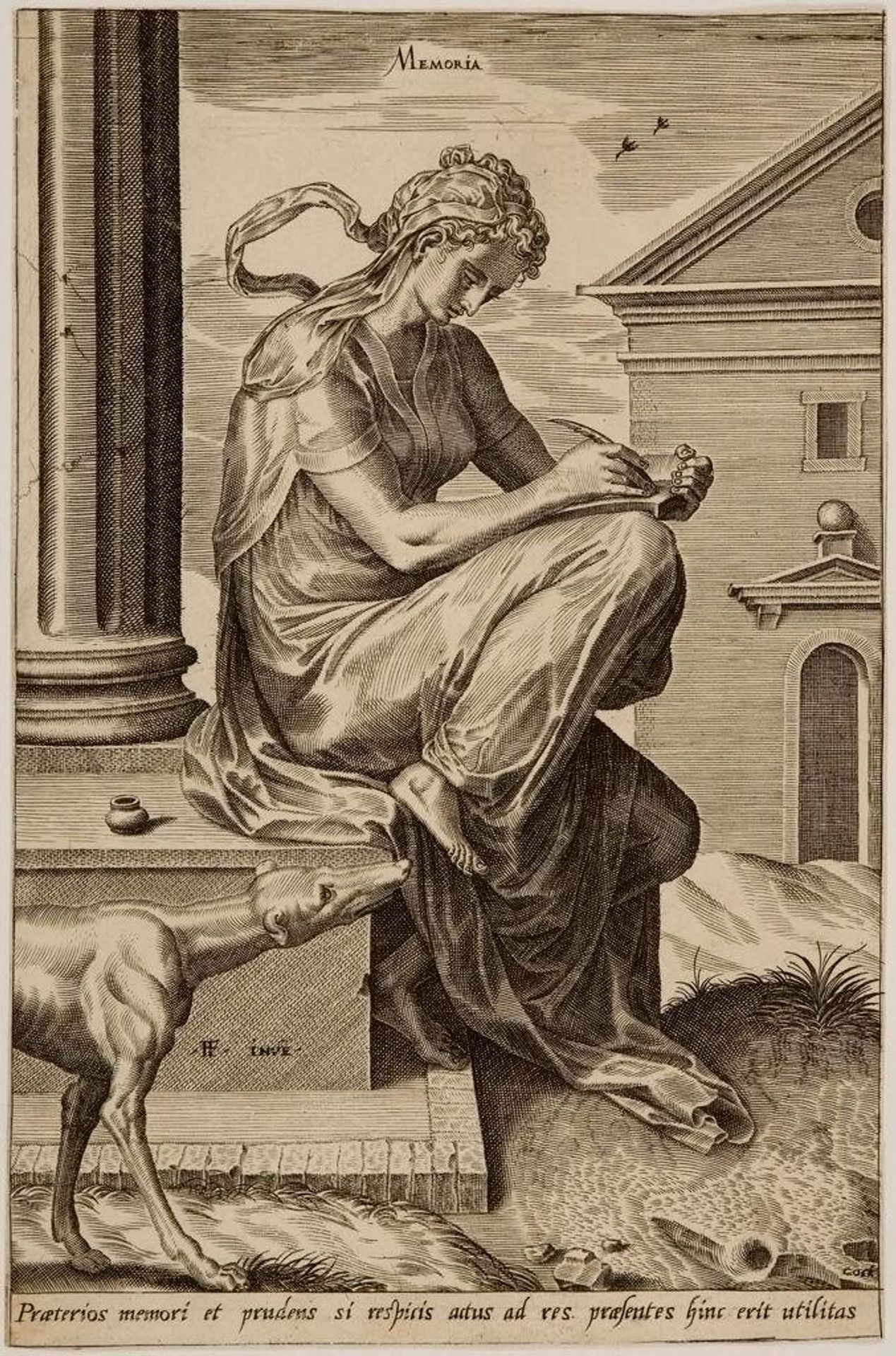 The Virtues: Memoria by Cornelis Cort