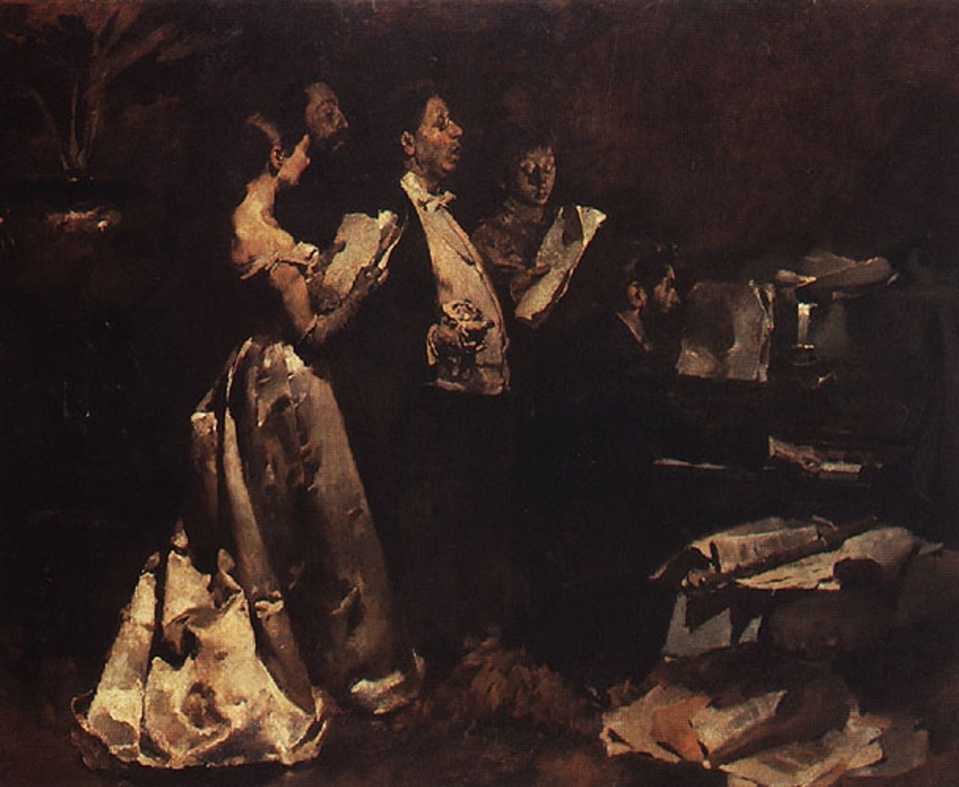 Um Concerto de Amadores by Columbano Bordalo Pinheiro