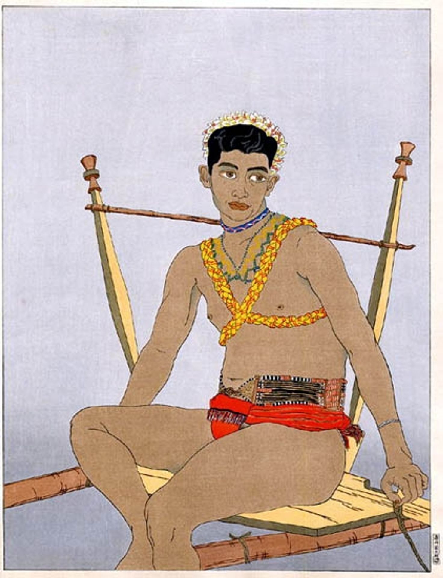 Mon Ami Francesco Ogarto. Marianes by Paul Jacoulet