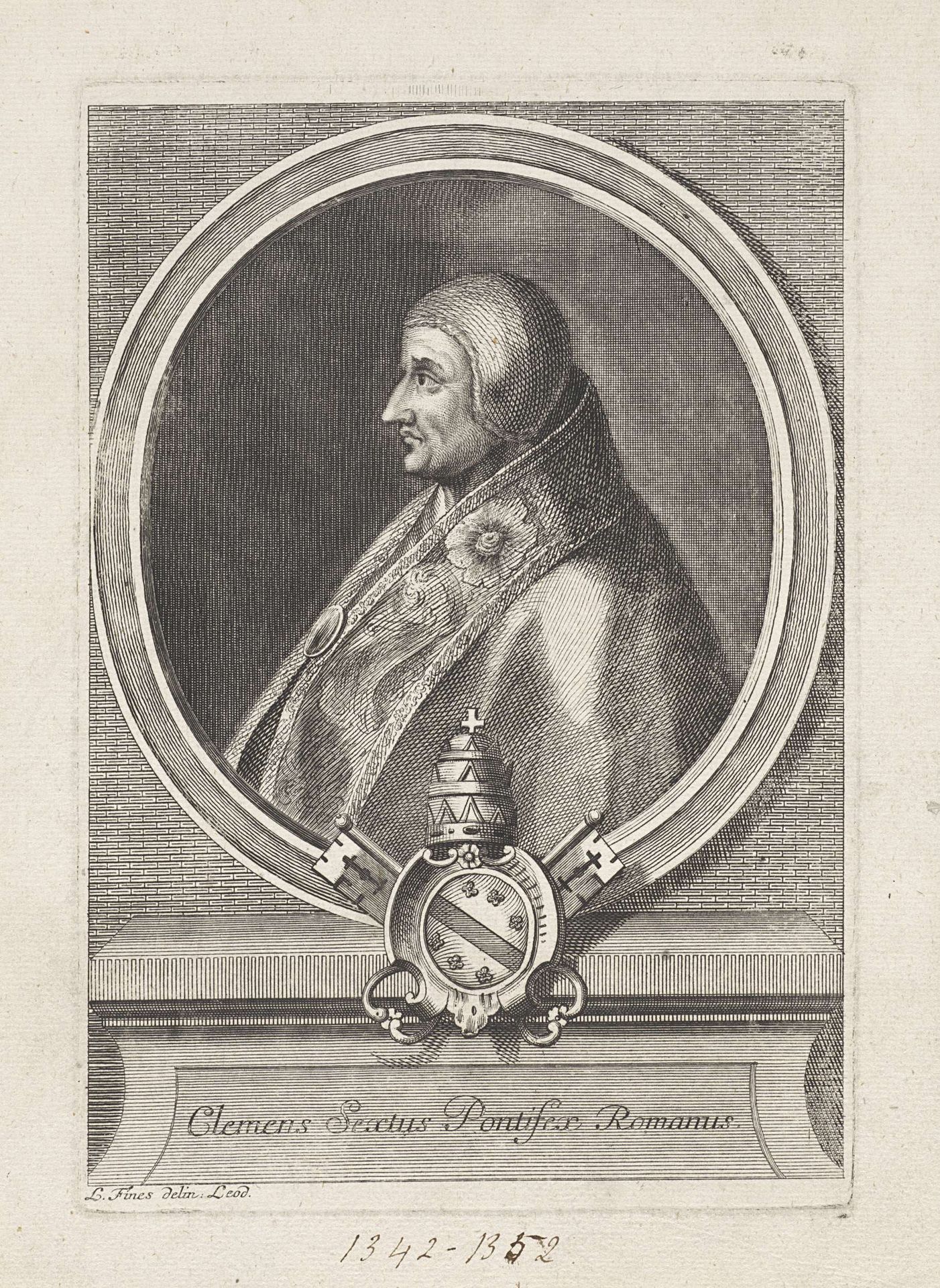 Portret van paus Clemens VI by Anonymous