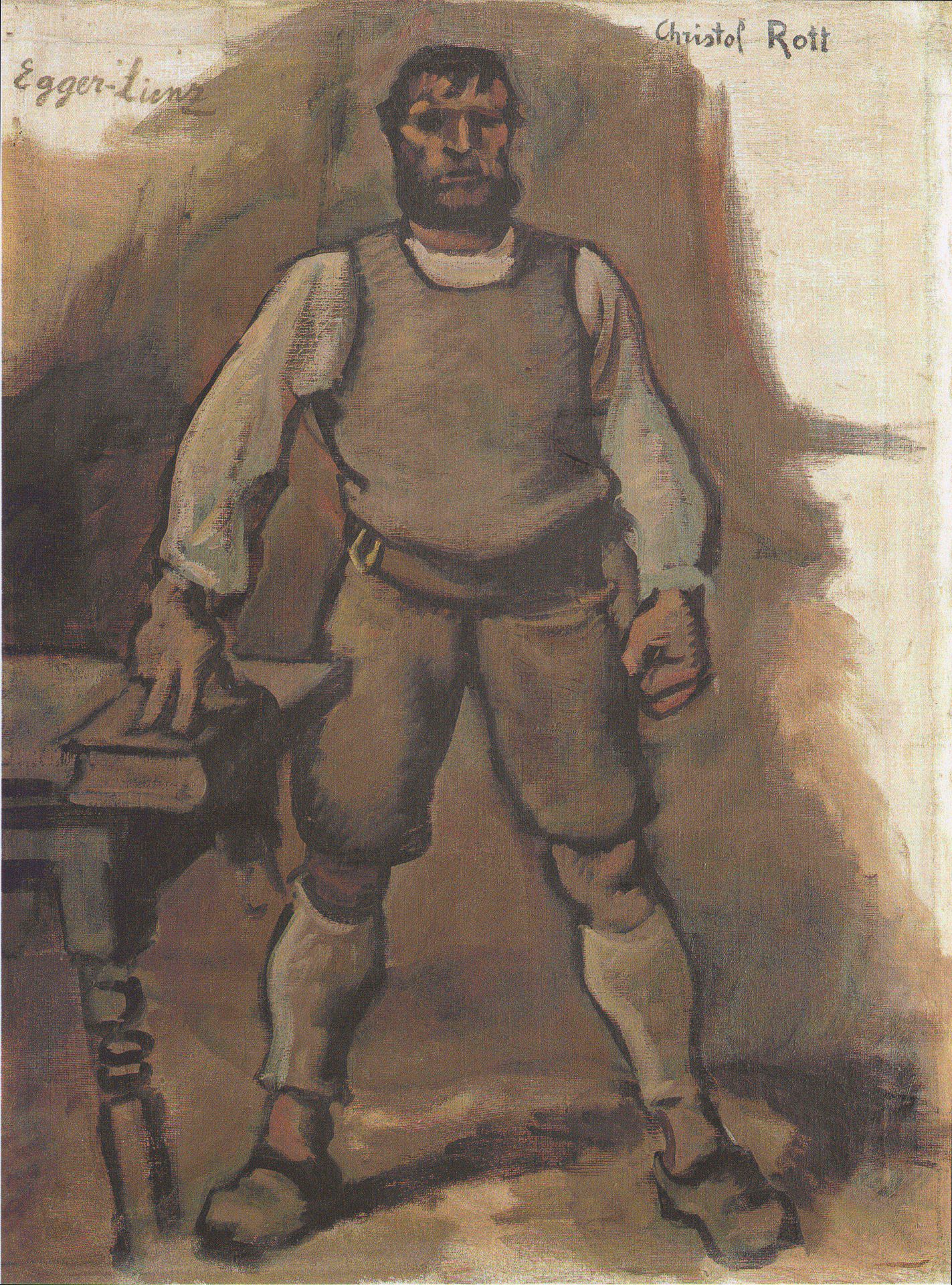 Christoph Rott, Ein Bauer by Albin Egger-Lienz