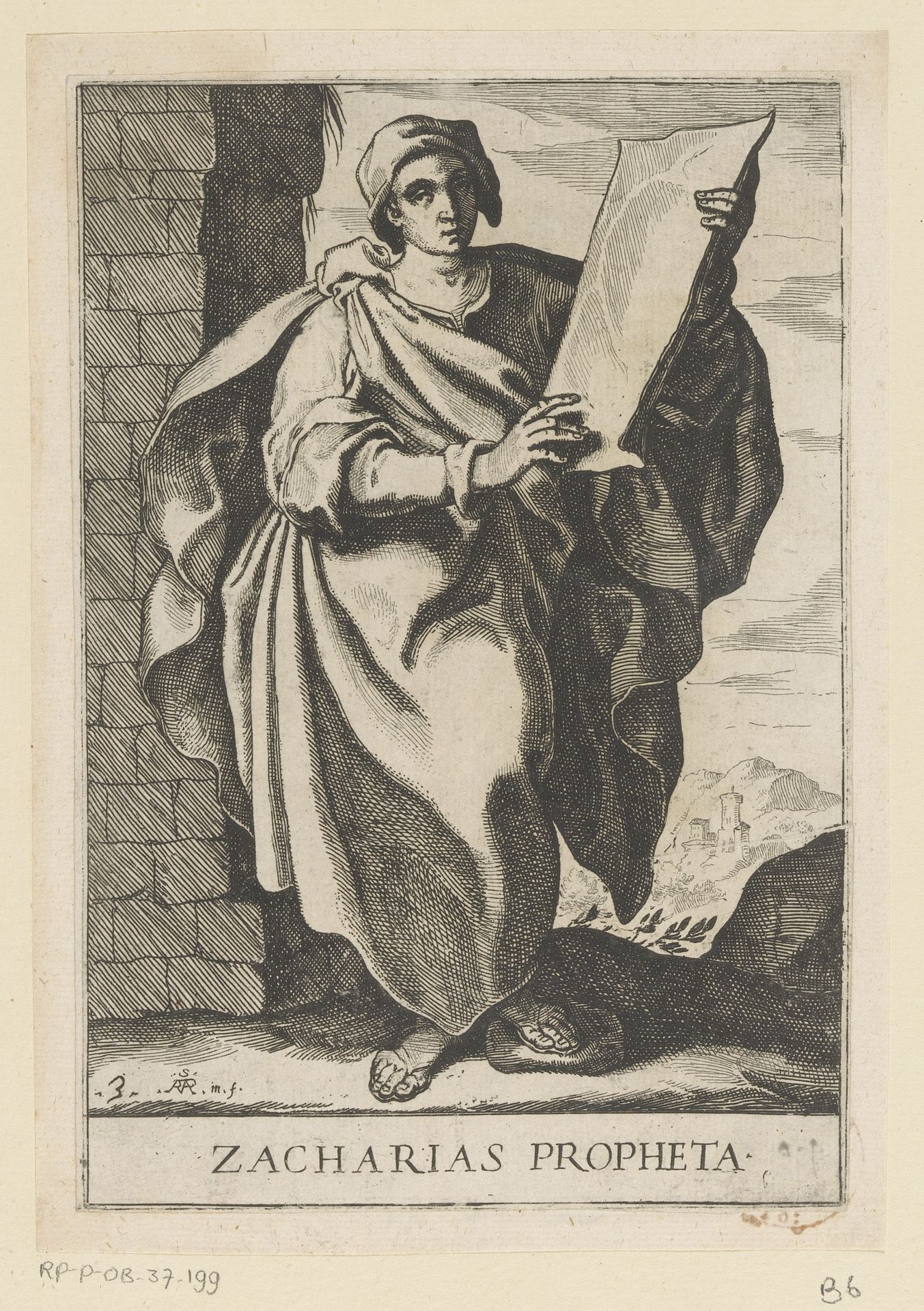 Profeet Zacharia by Raffaello Schiaminossi