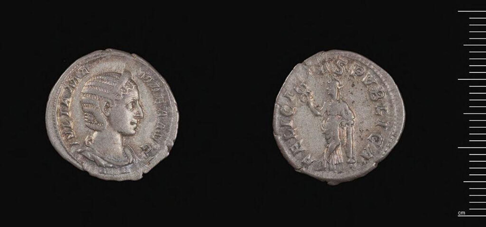 Denarius of Julia Mamaea by Julia Mamaea