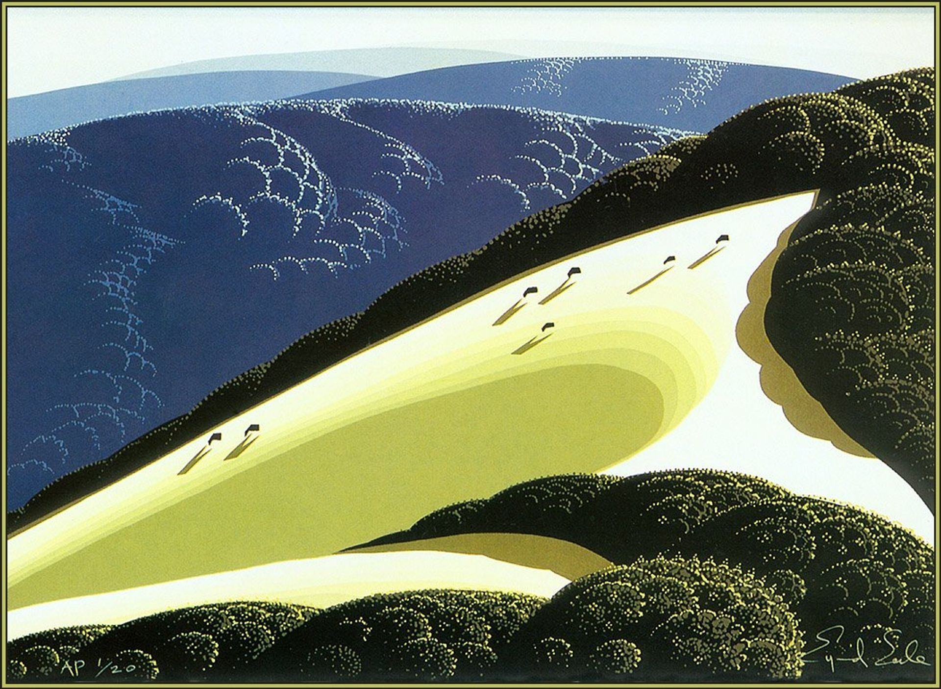 Sierra Madre Foothills by Eyvind Earle