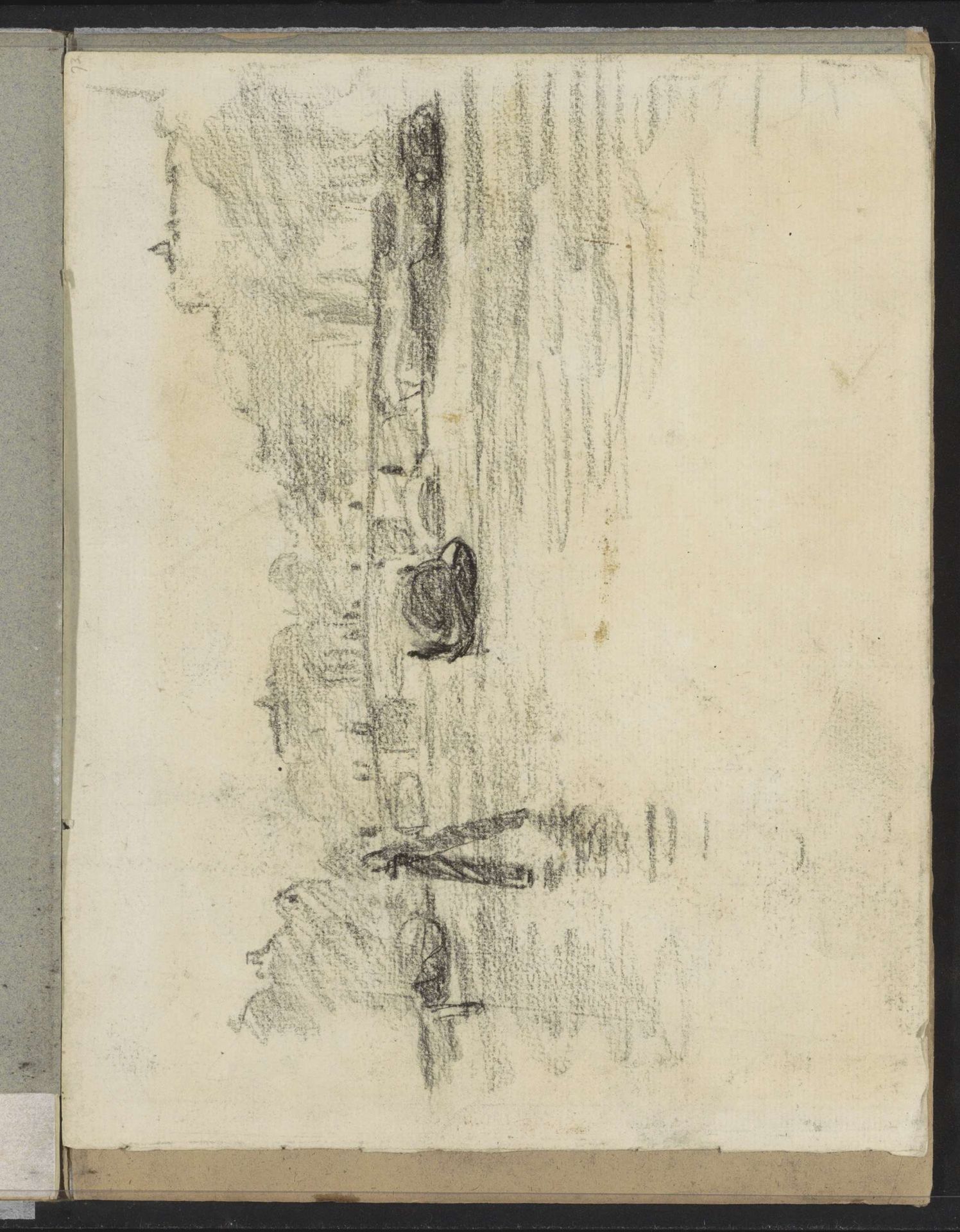 Stadsgezicht met een brug, mogelijk Amsterdam by Willem Witsen