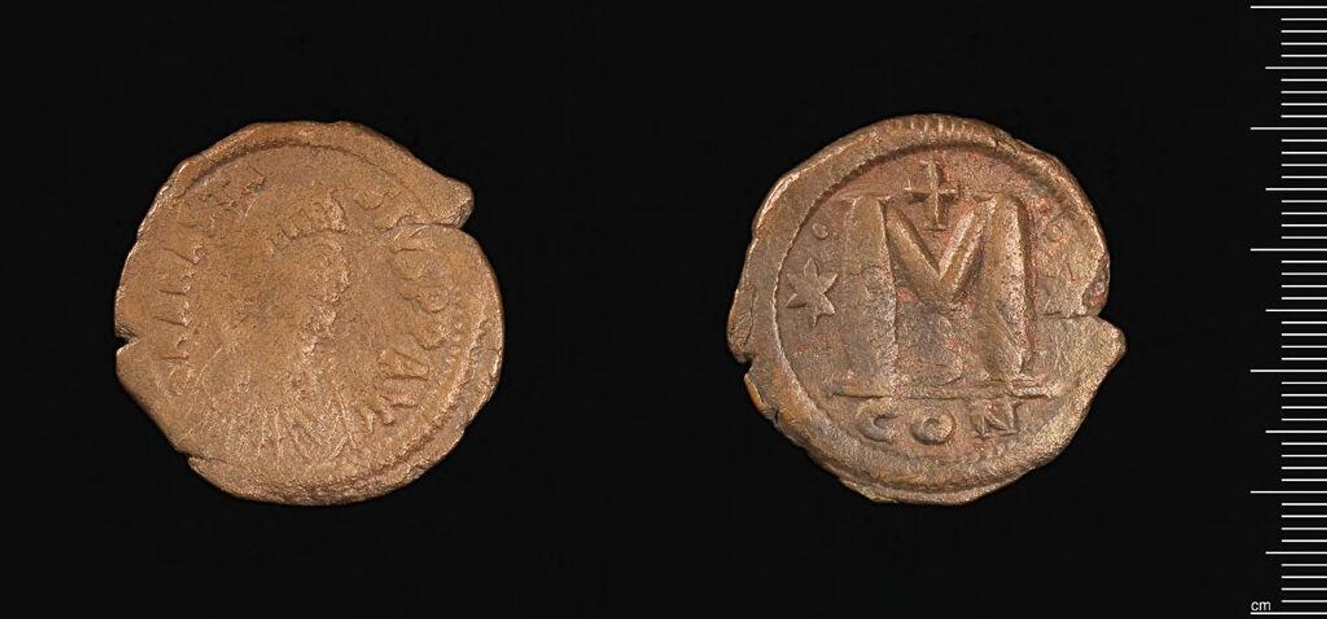 Large follis of Anastasios I, Constantinople by Anastasios I