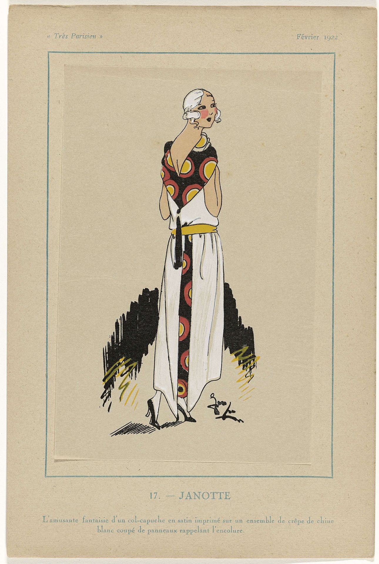 Très Parisien, février 1922: 17.- JANOTTE by Anonymous