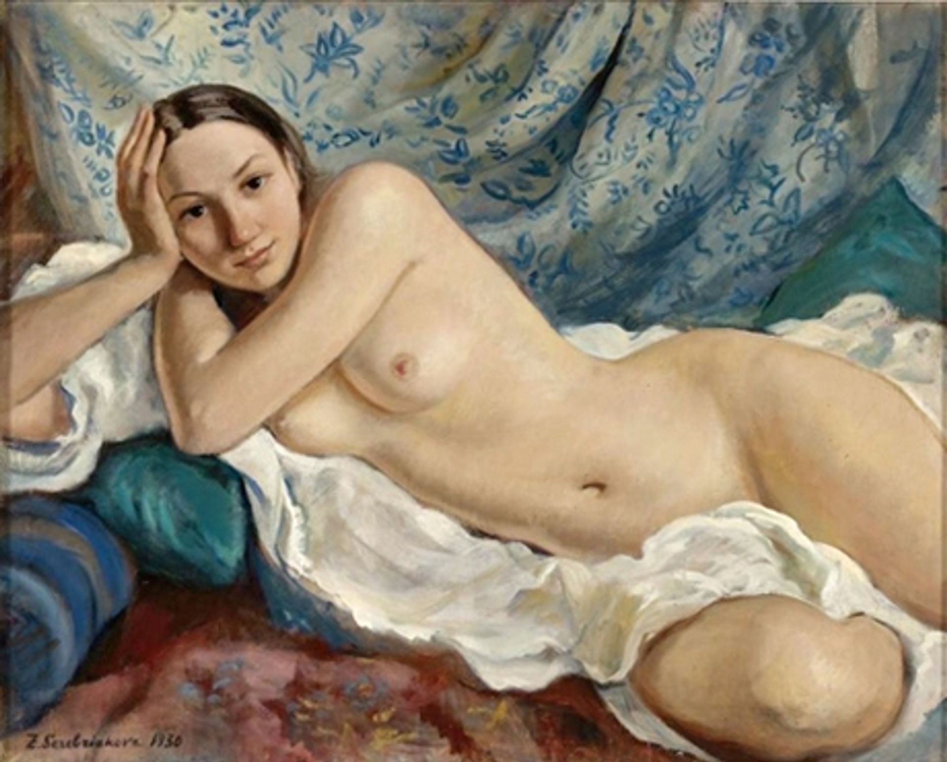 Reclining Nude by Zinaida Serebriakova