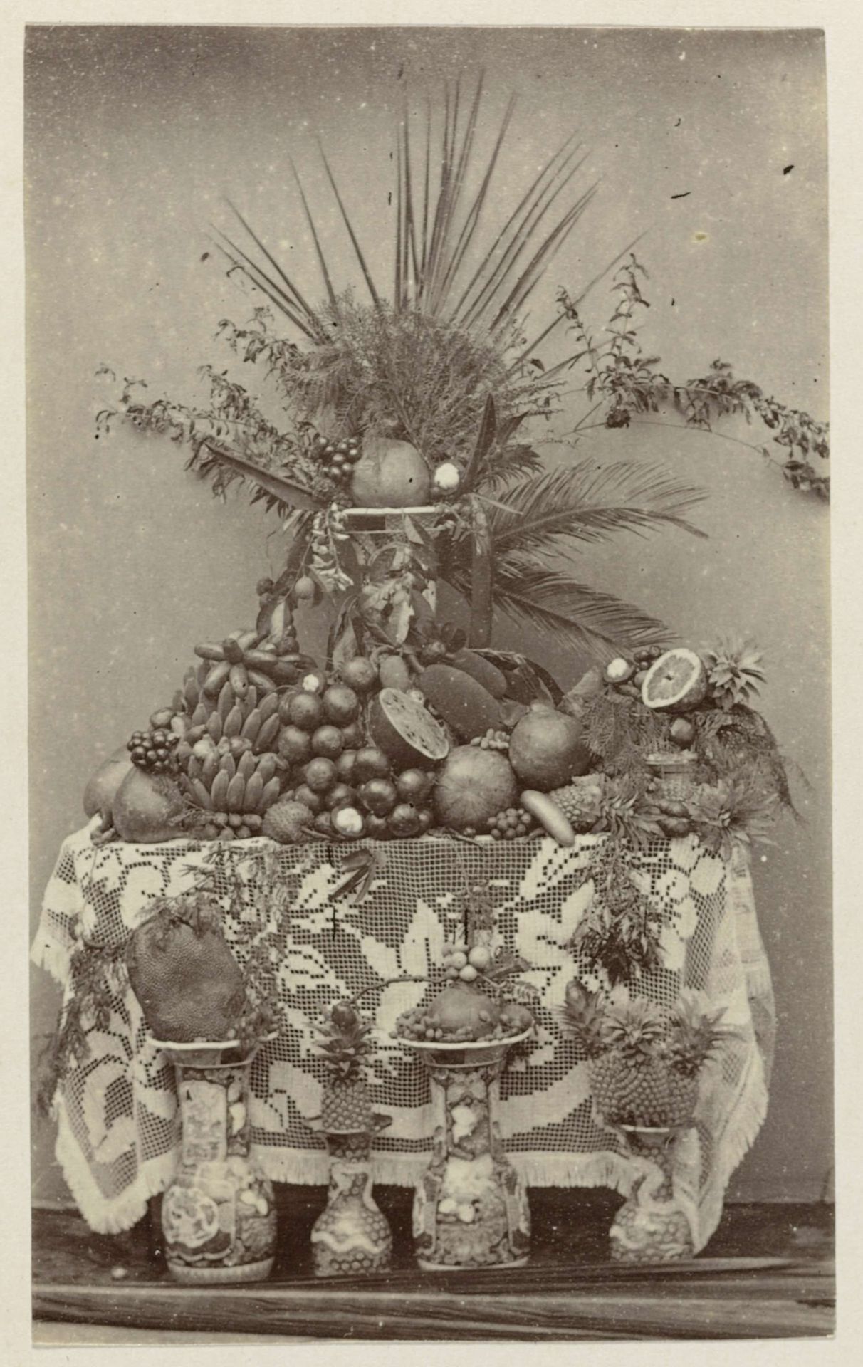 Stilleven van tropische vruchten by Woodbury & Page