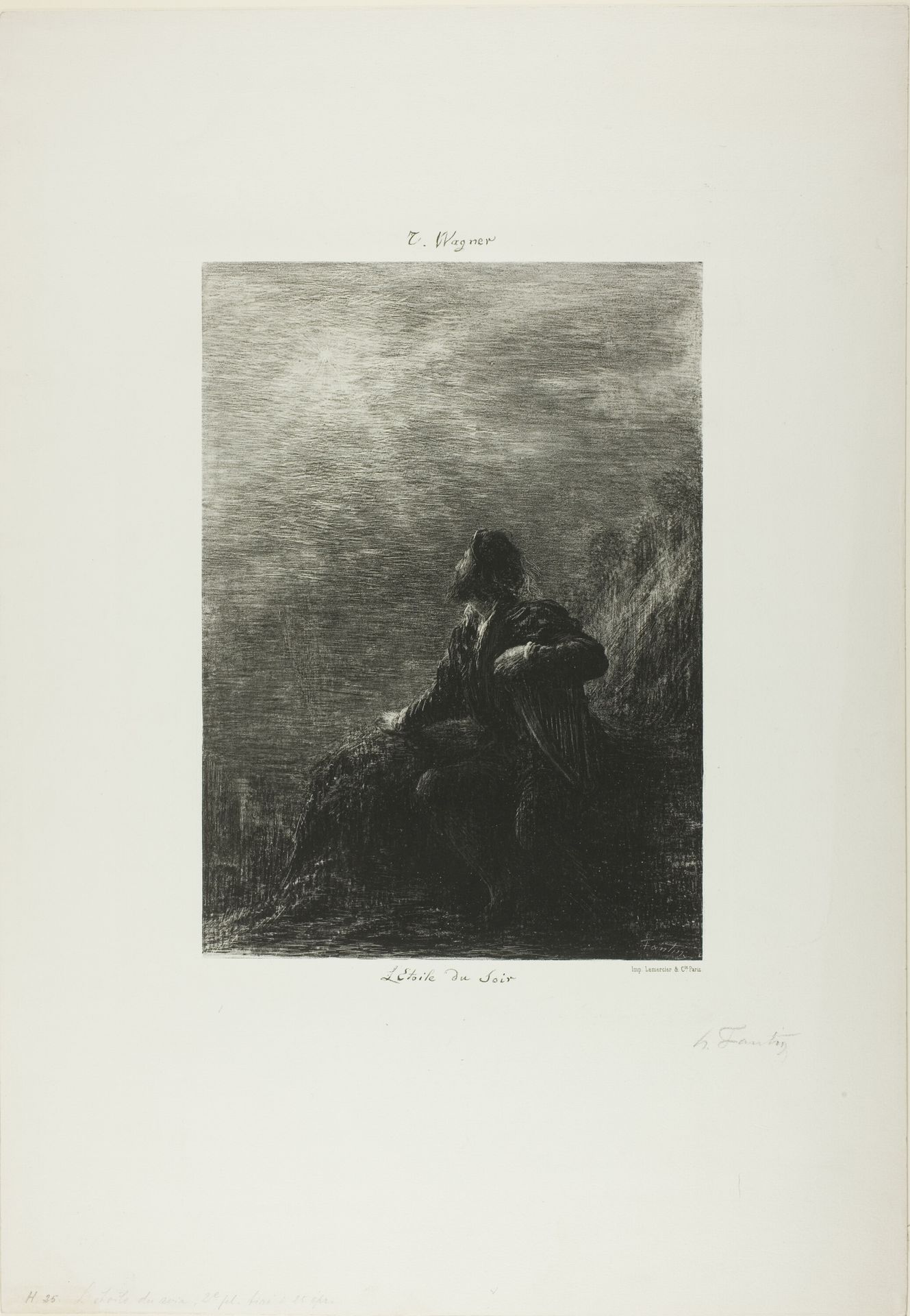 The Evening Star, second plate by Henri Fantin-Latour