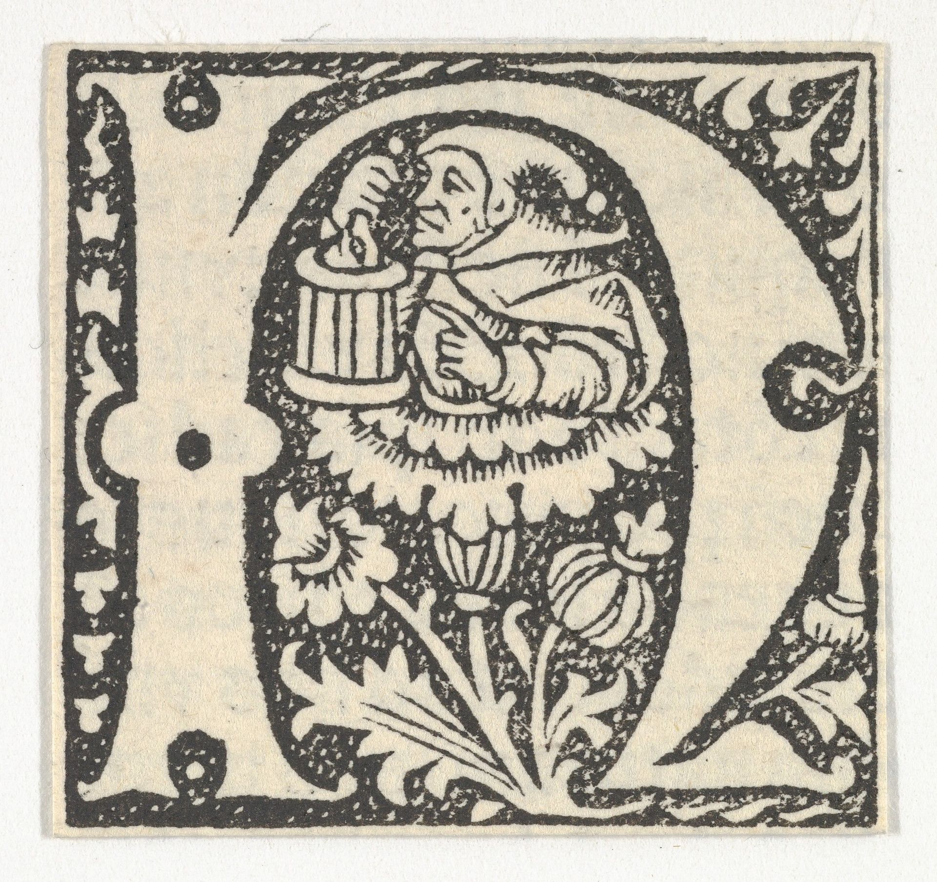 Decorated Roman alphabet by Anonymous