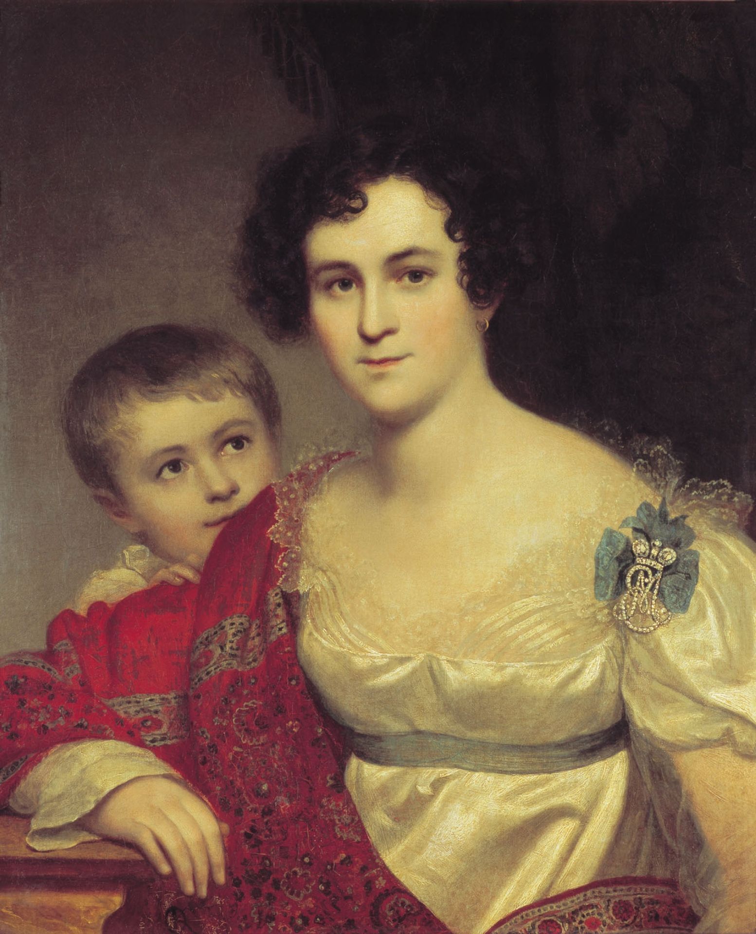 Portrait of A. I. Molchanova with Daughter by Orest Kiprensky