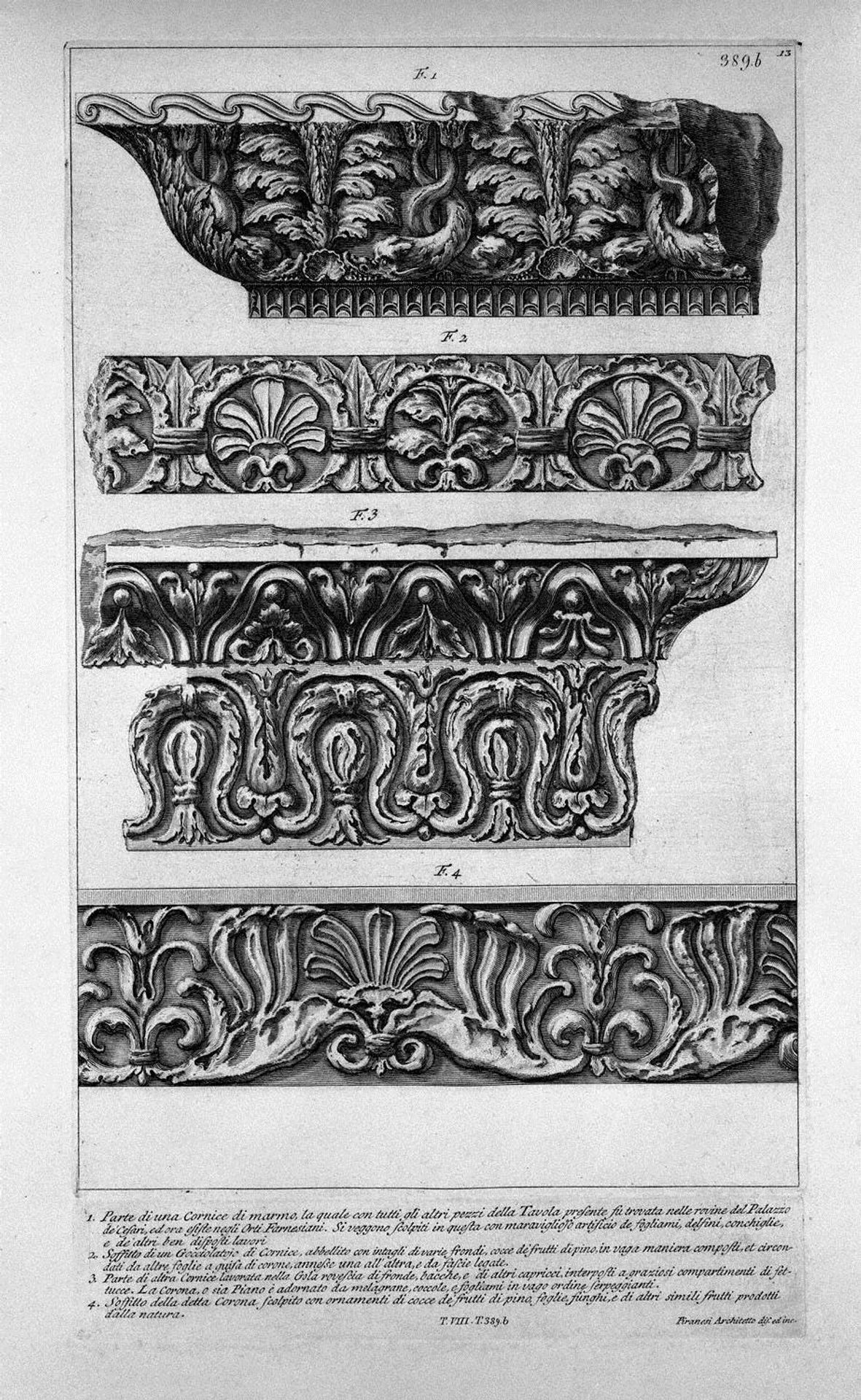 Frames and gutters by Giovanni Battista Piranesi