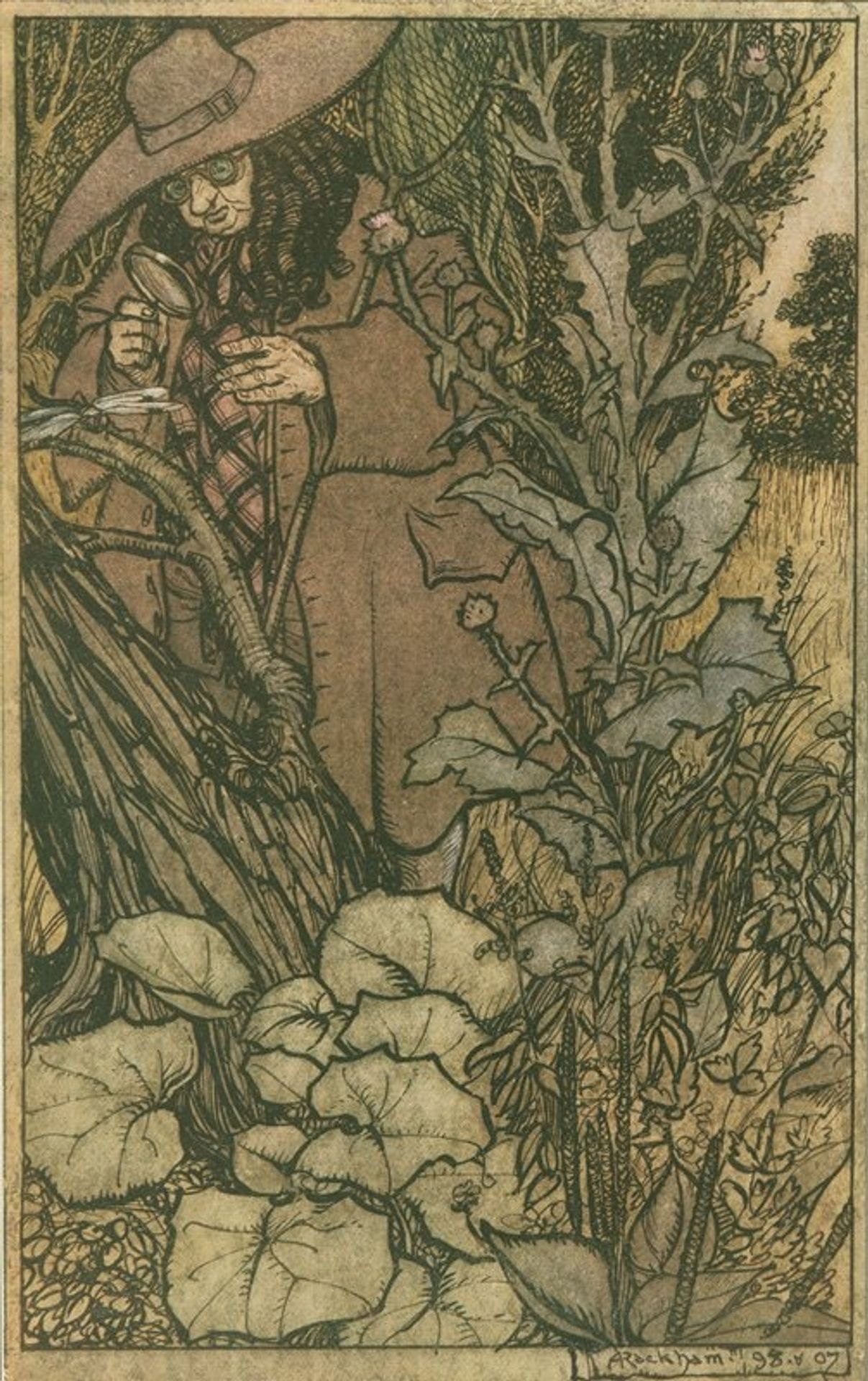 Sir Thomas, her Lord, was stout of limb. by Arthur Rackham