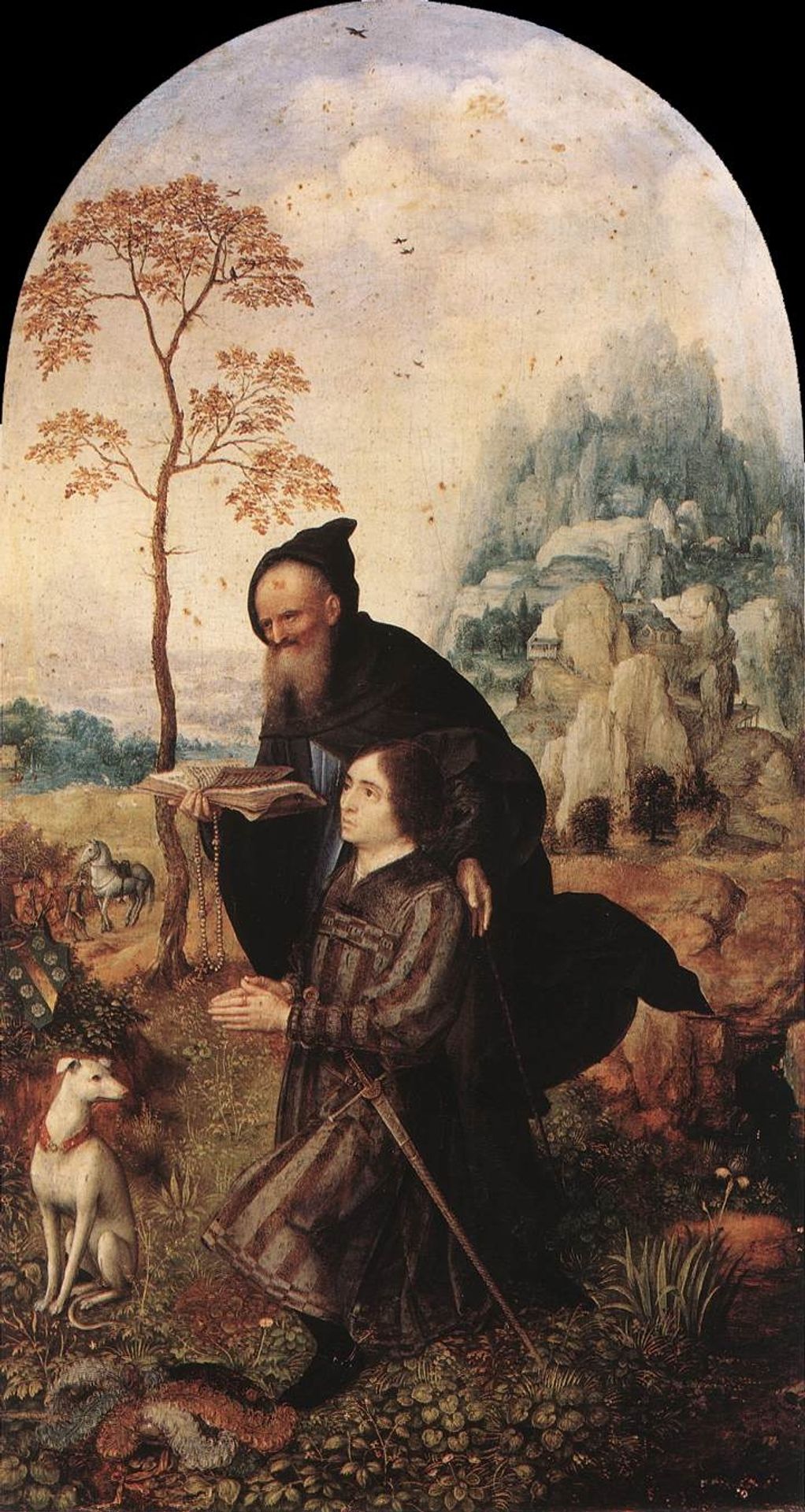 St. Anthony with a Donor by Mabuse