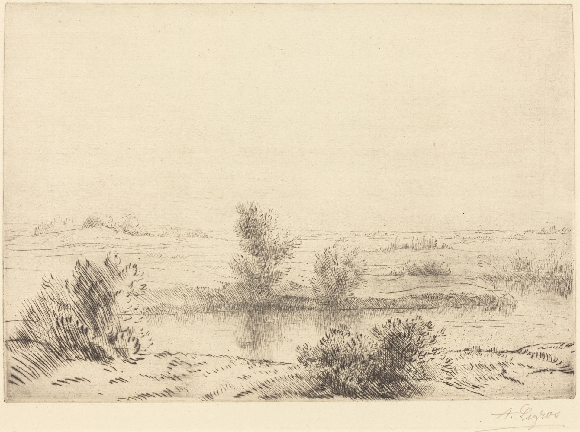Marsh (Les marais) by Alphonse Legros