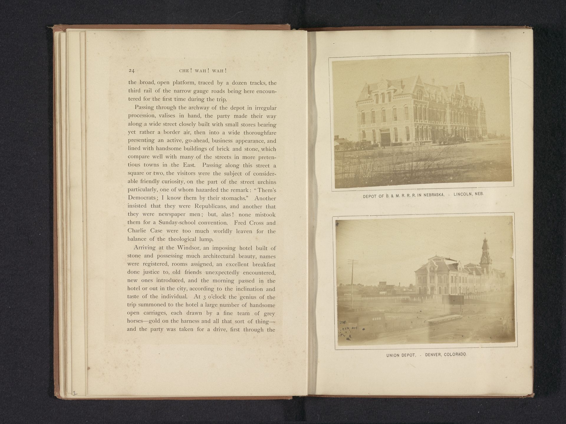 Treinstations in Lincoln en Denver by R.D. Cleveland