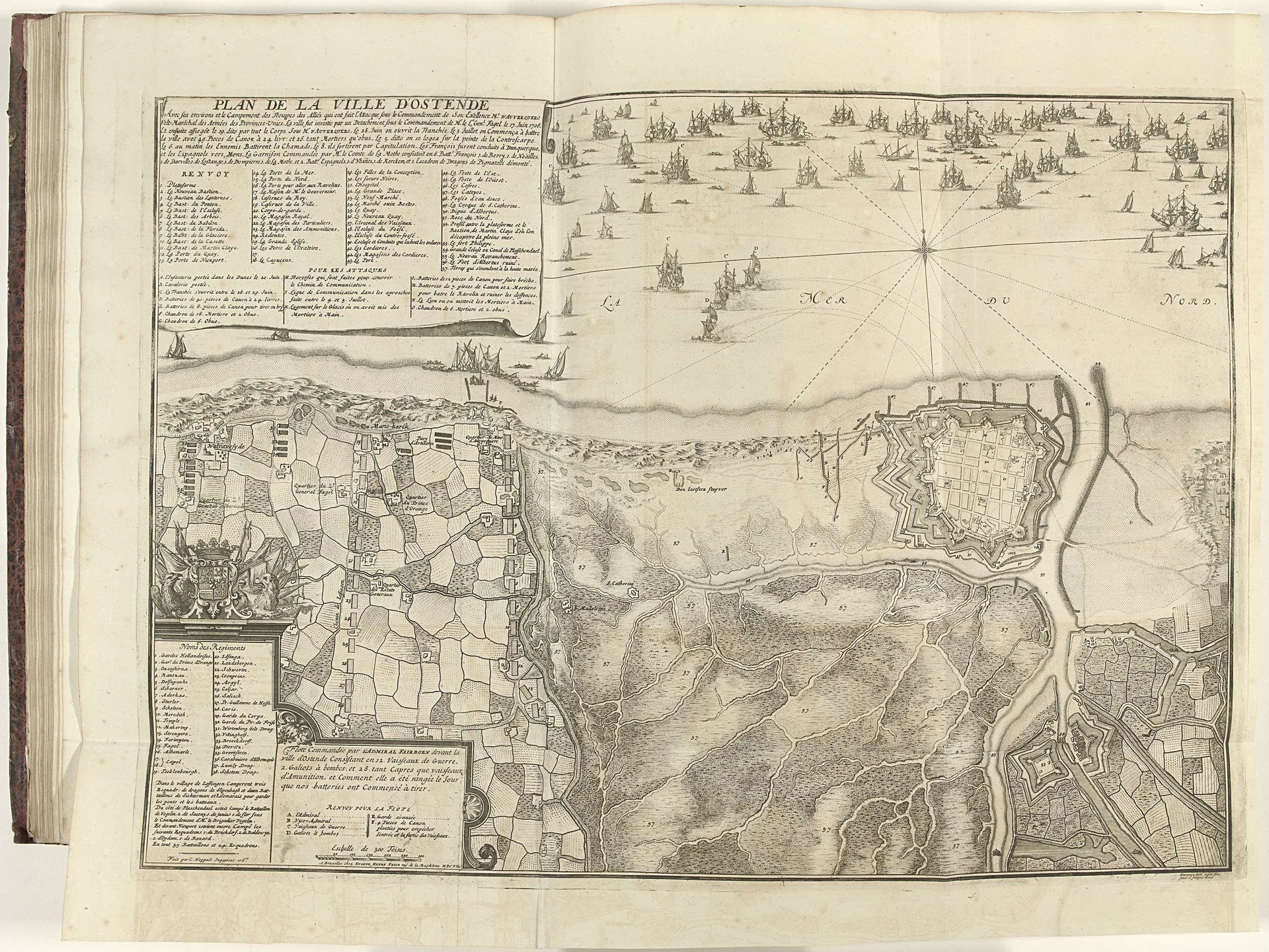 Beleg van Oostende, 1706 by Jacobus Harrewijn