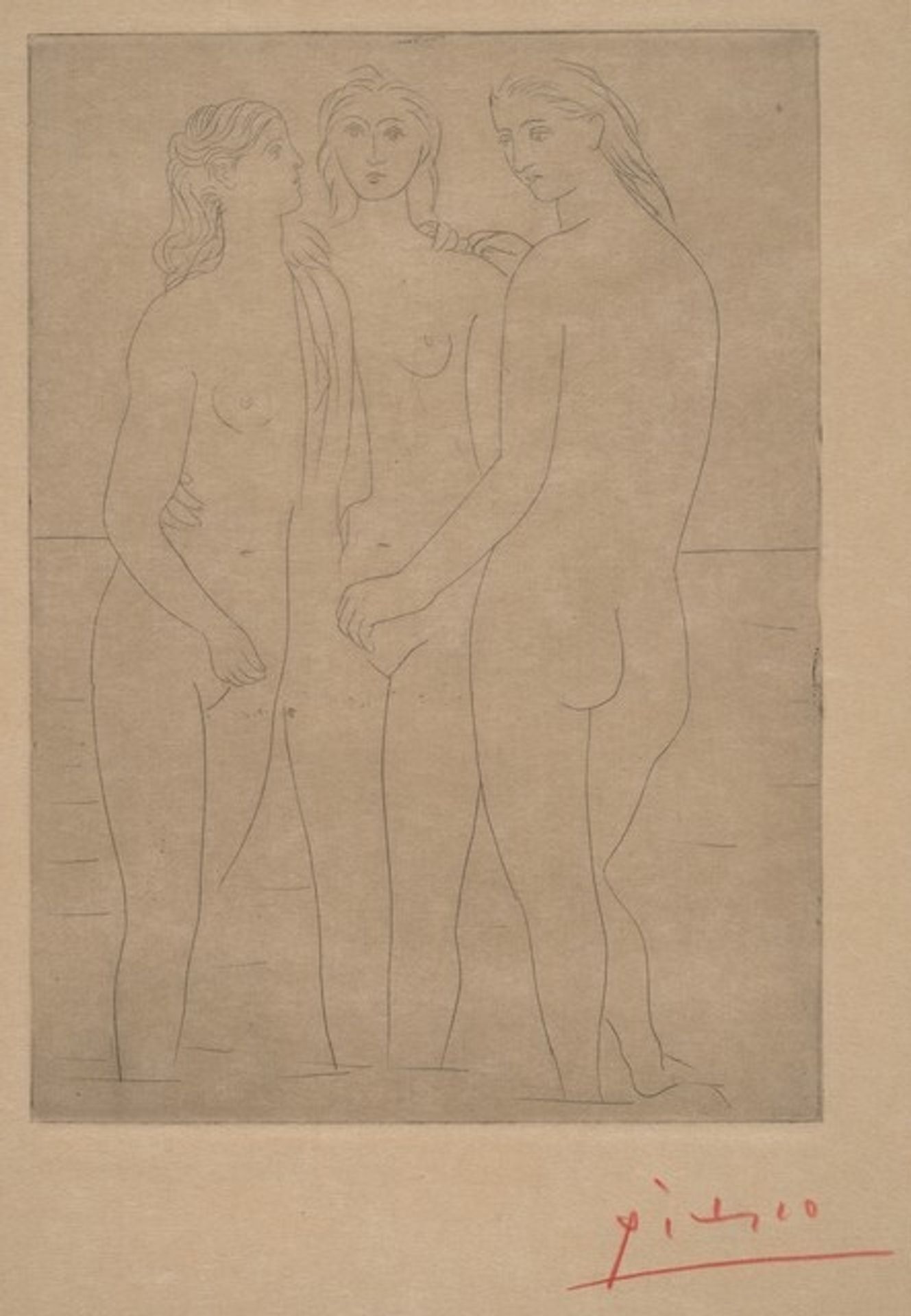 Three Bathers I (Les trois baigneuses I) by Pablo Picasso