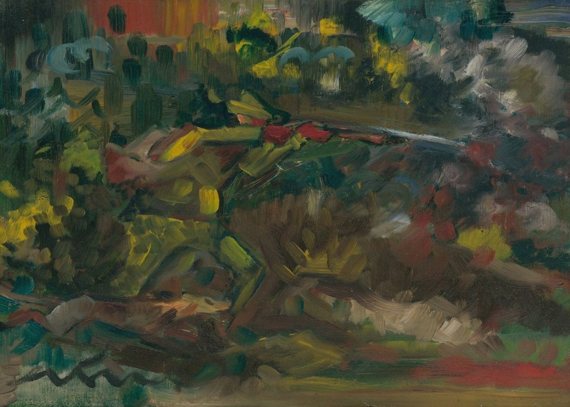 Hunter Shooting by Arnold Peter Weisz-Kubínčan