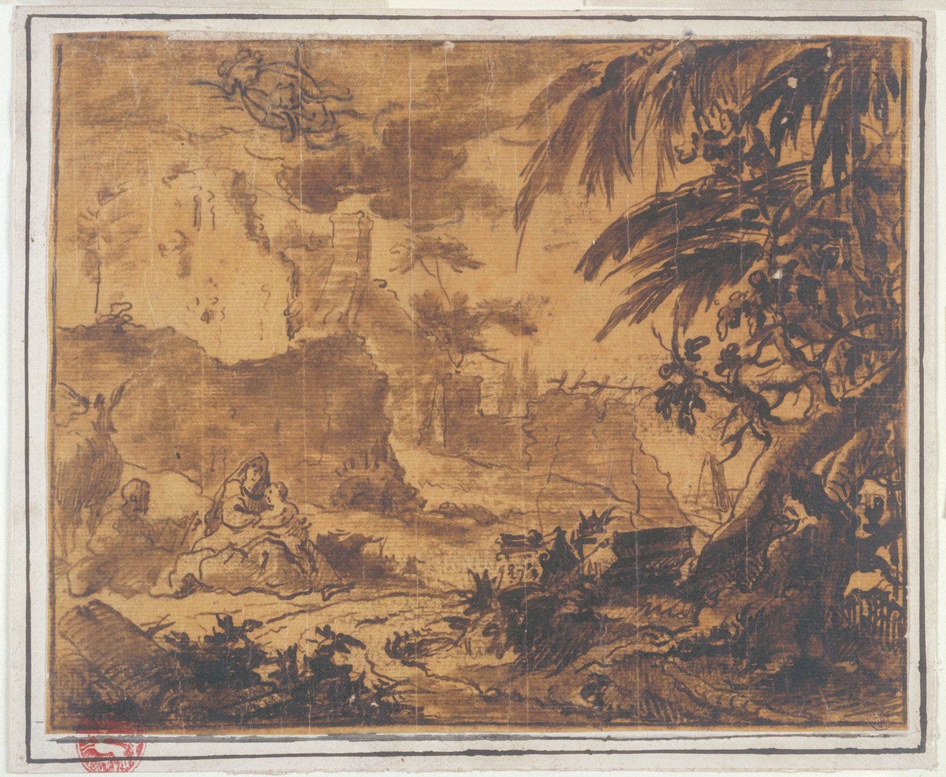 Rest on the Flight into Egypt by Anonymous