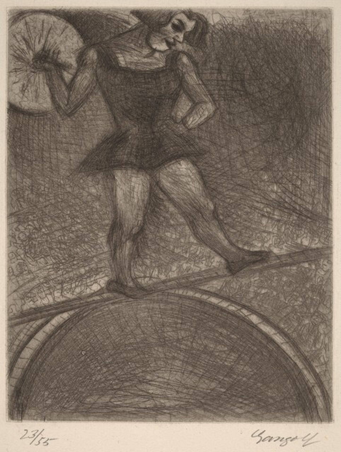 The Tightrope Walker (Die Seiltänzerin) by Paul Gangolf