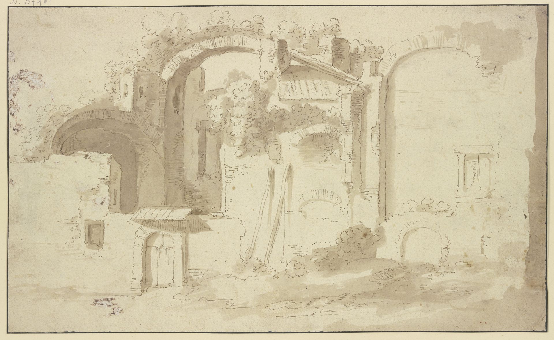 Ruin by Bartholomeus Breenbergh
