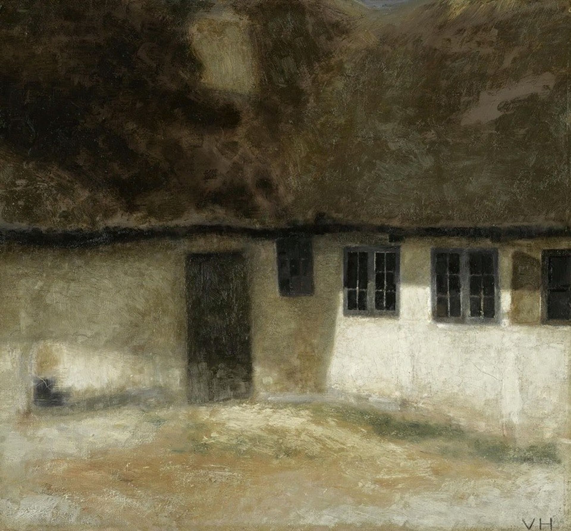 Hjørnet Af En Bondegård by Vilhelm Hammershøi