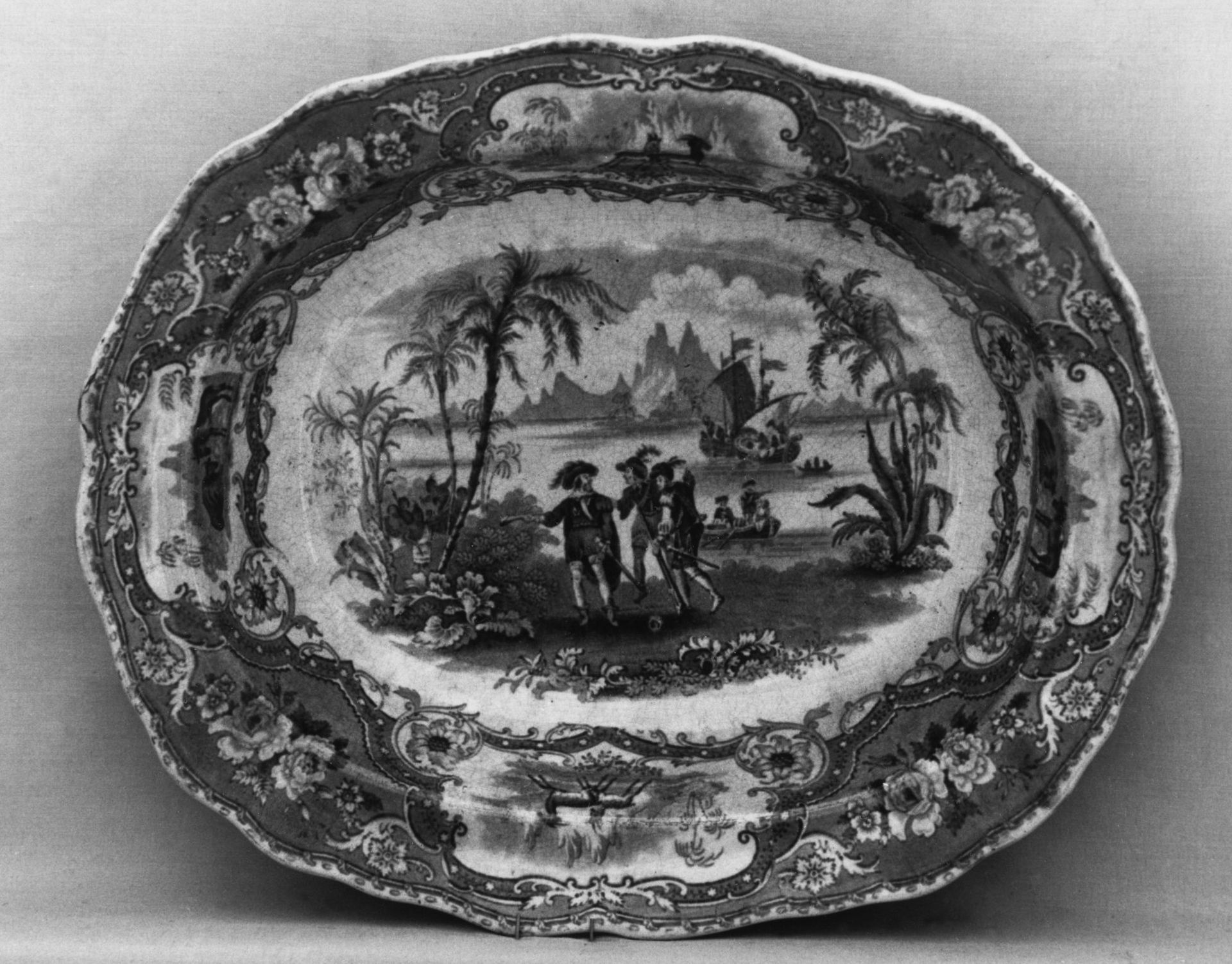 Dish by William Adams & Sons