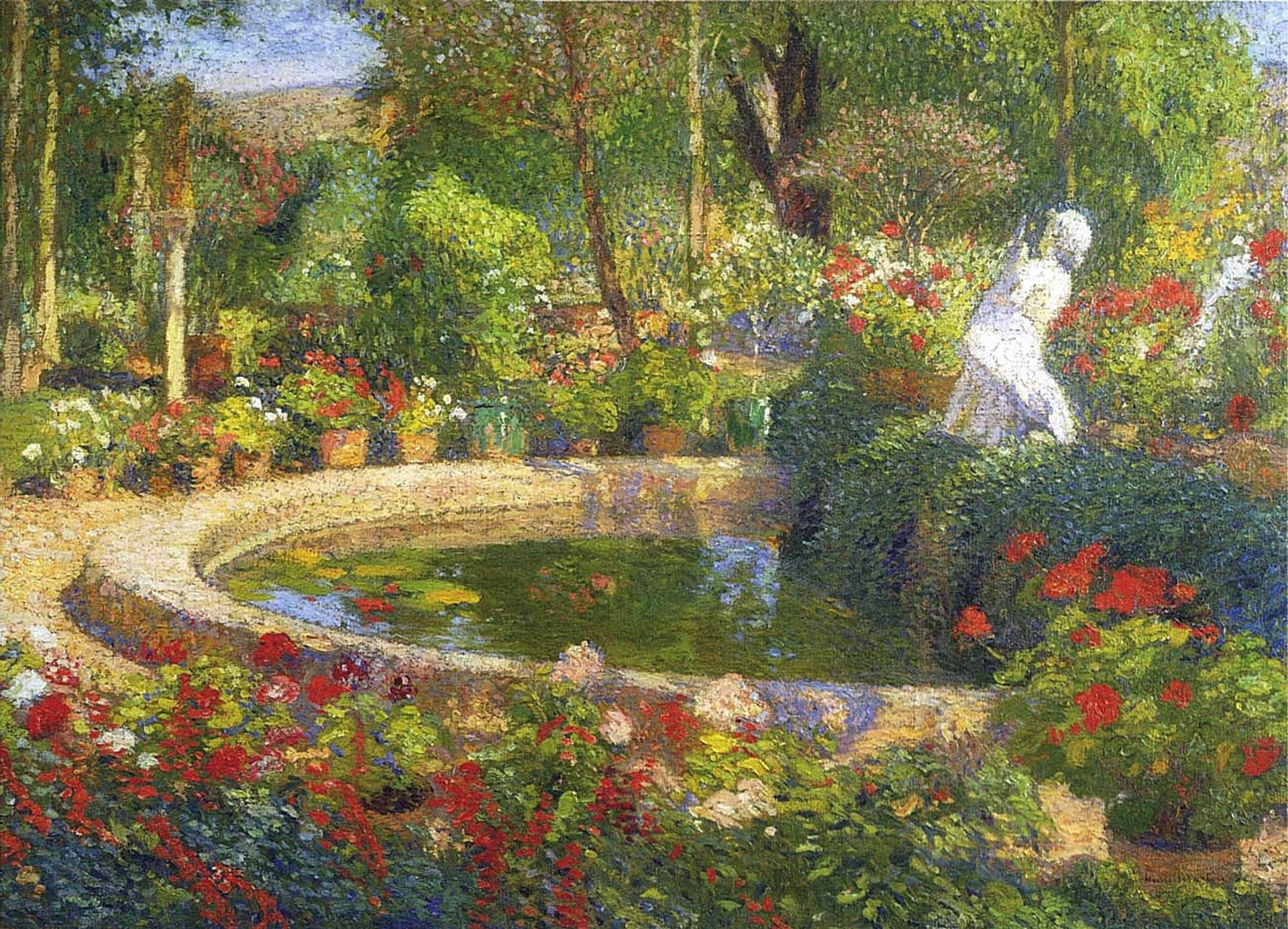 Fountain in Marquayrol by Henri Martin