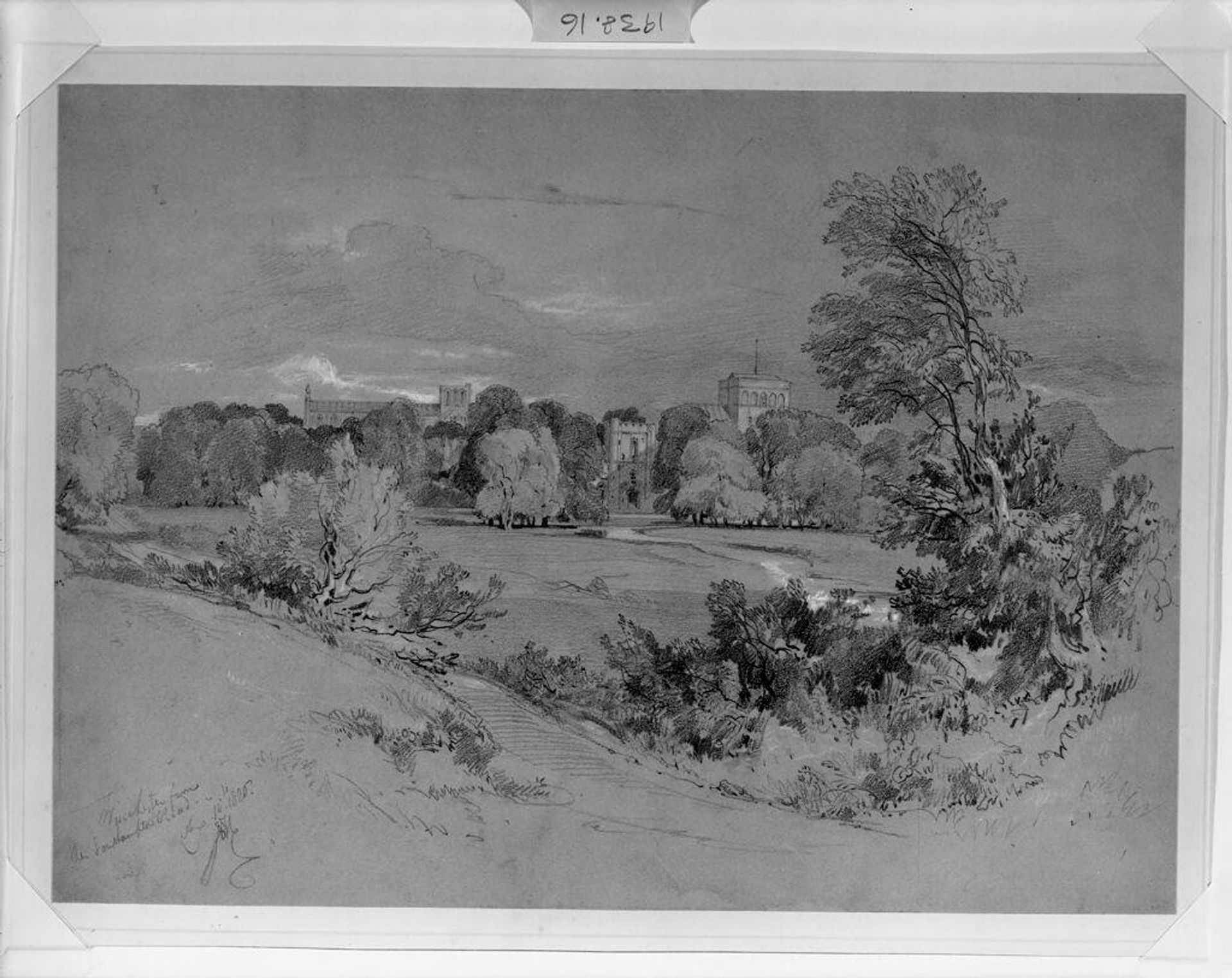 Winchester from the Southampton Road by James Duffield Harding