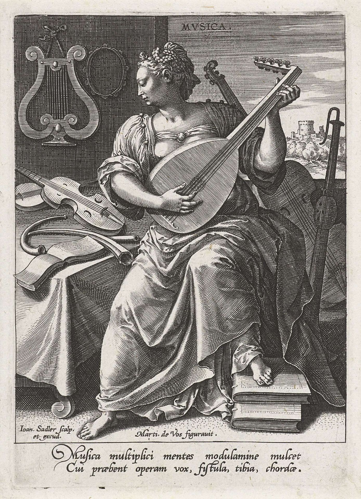 Muziek by Johann Sadeler I