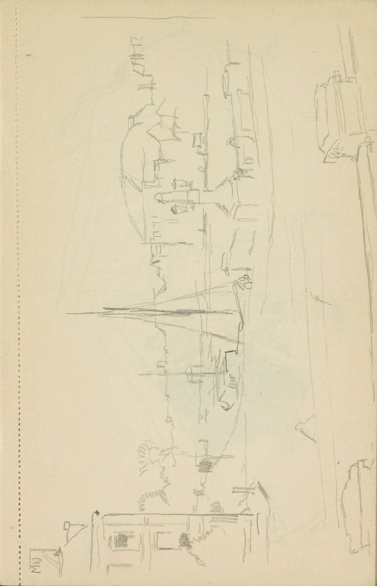 Straat aan een kanaal by Cornelis Vreedenburgh