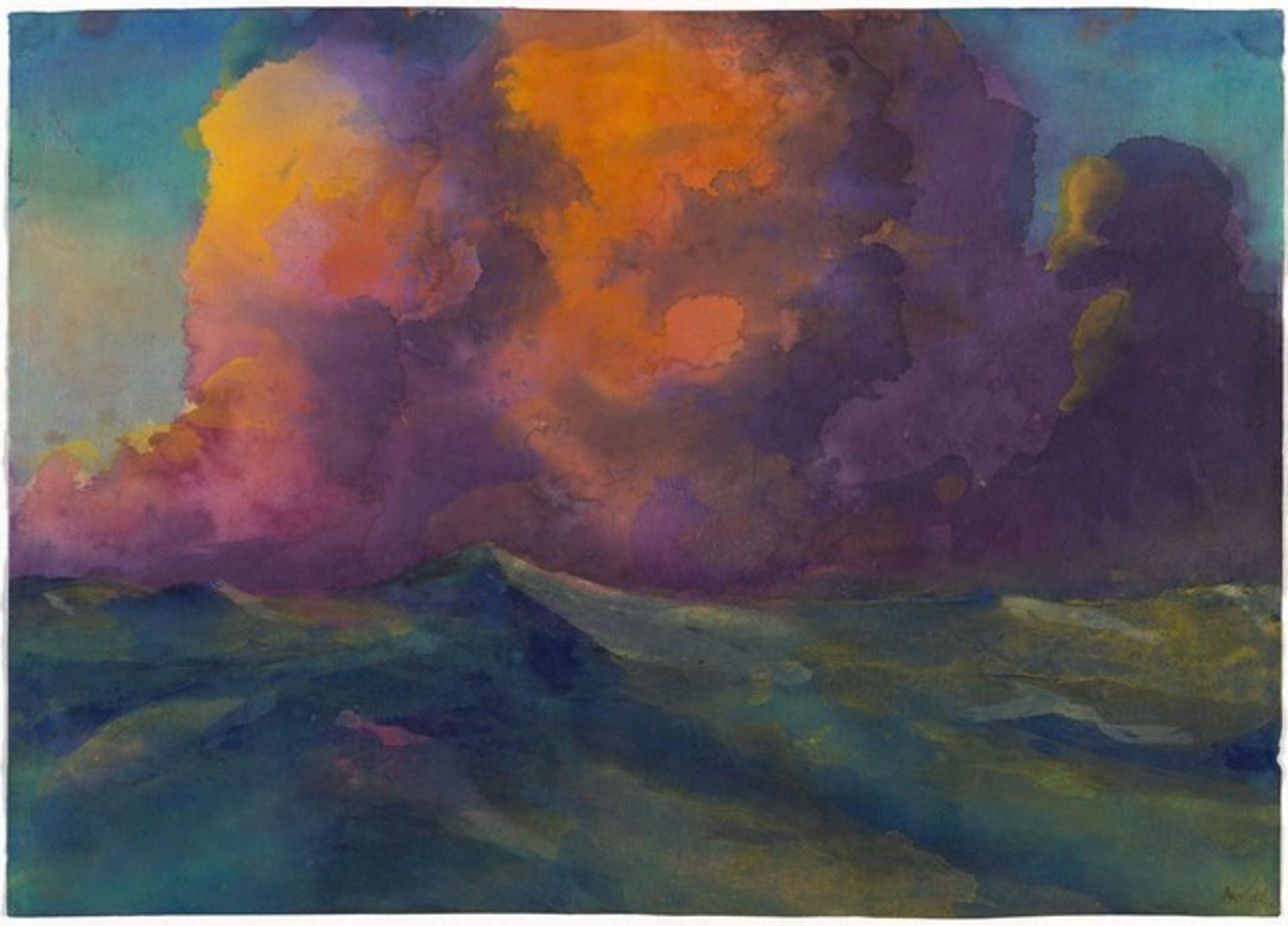 Stormy Sea by Emil Nolde
