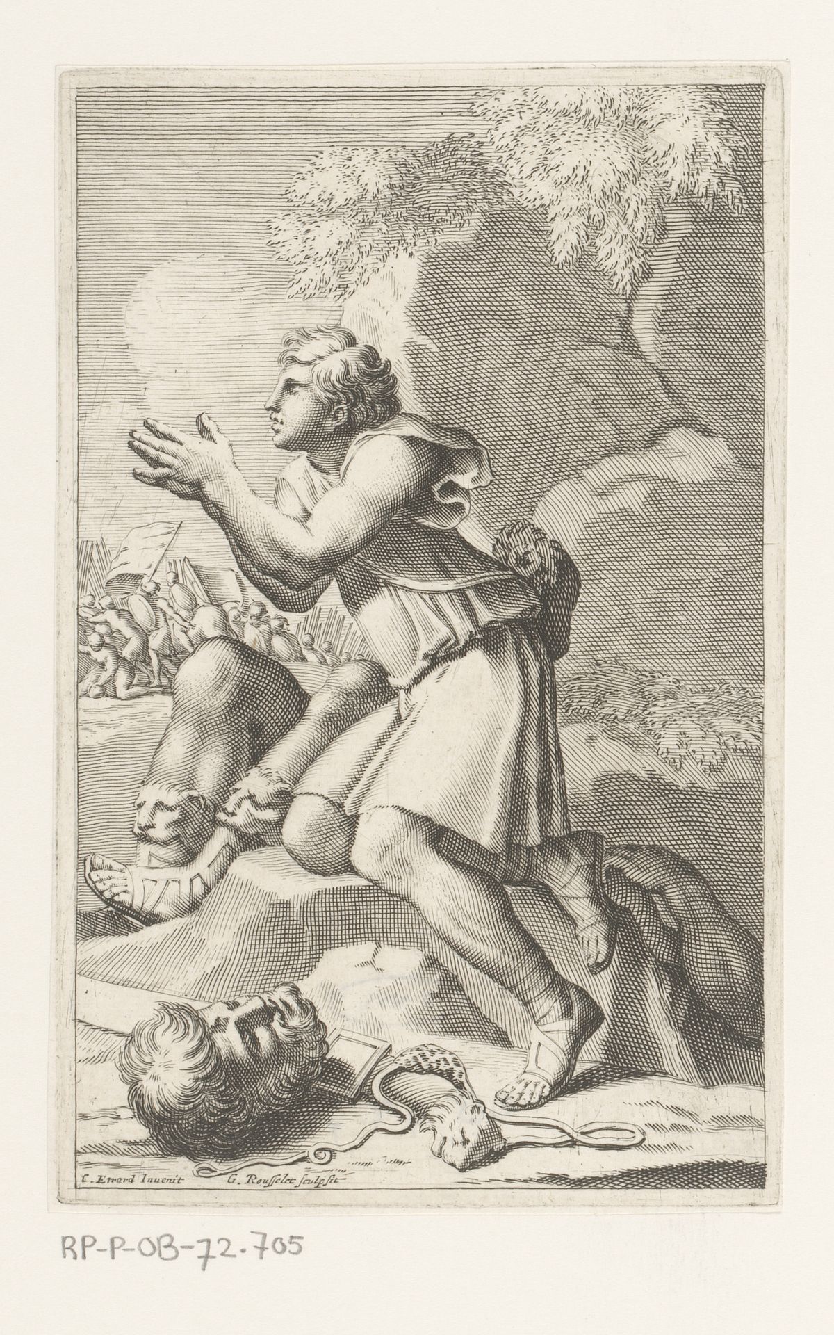 David na het doden van Goliath by Gilles Rousselet