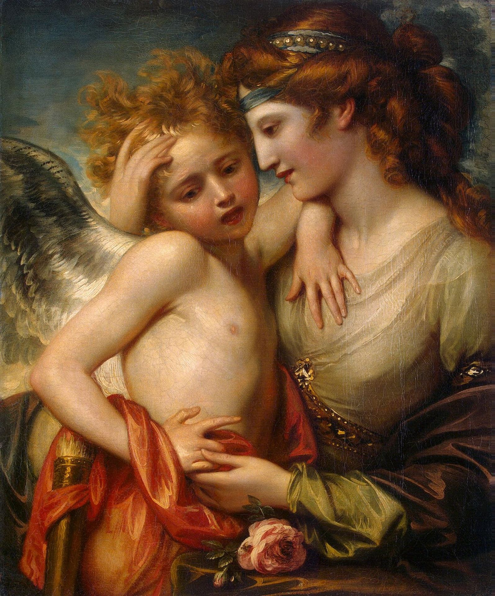 Venus Consoling Cupid Stung by a Bee by Benjamin West