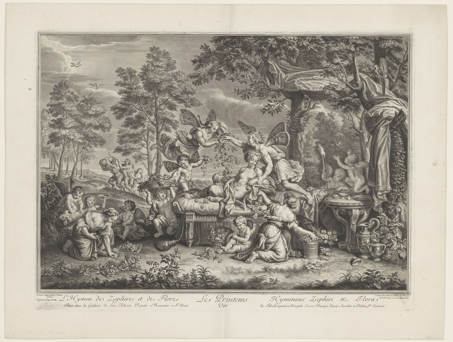 Zephyrus en Flora by Jean-Baptiste de Poilly