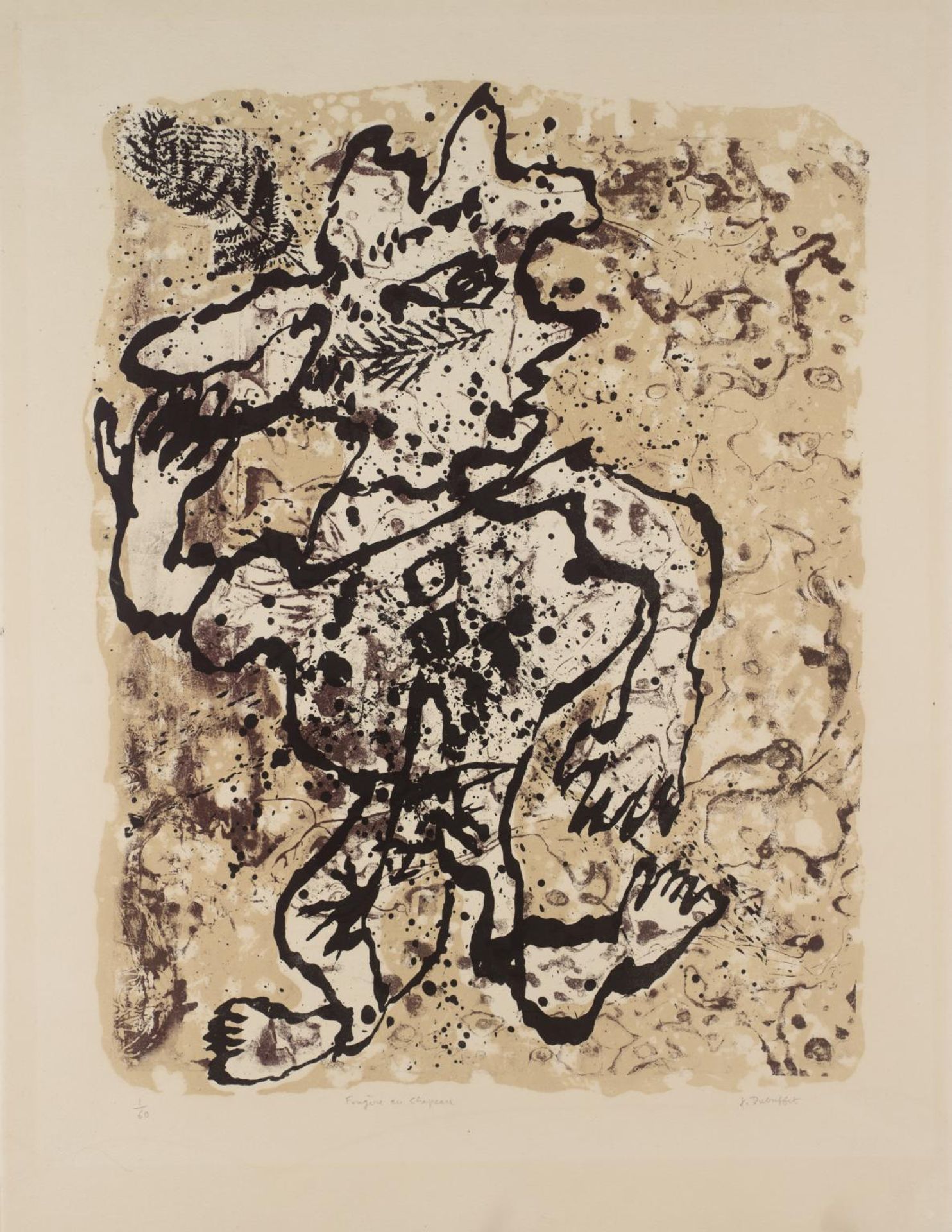Fern in the Hat by Jean Dubuffet