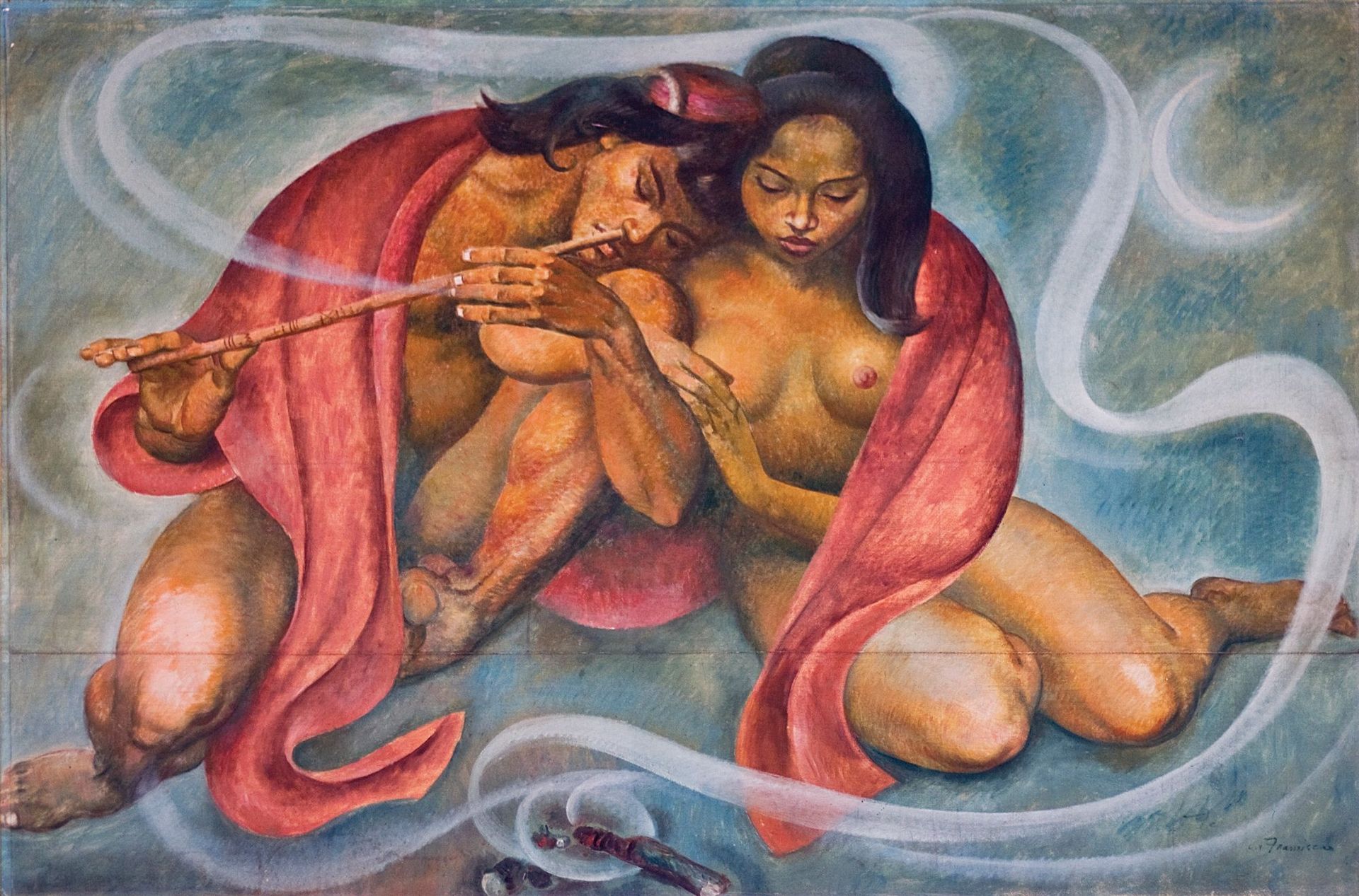 The Nose Flute by Botong Francisco